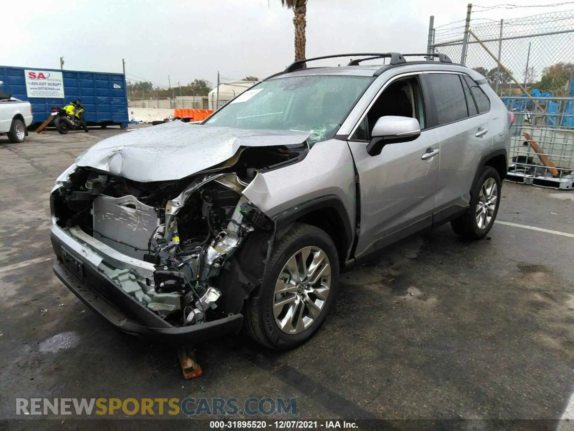 2 Photograph of a damaged car 2T3C1RFV7MC155407 TOYOTA RAV4 2021