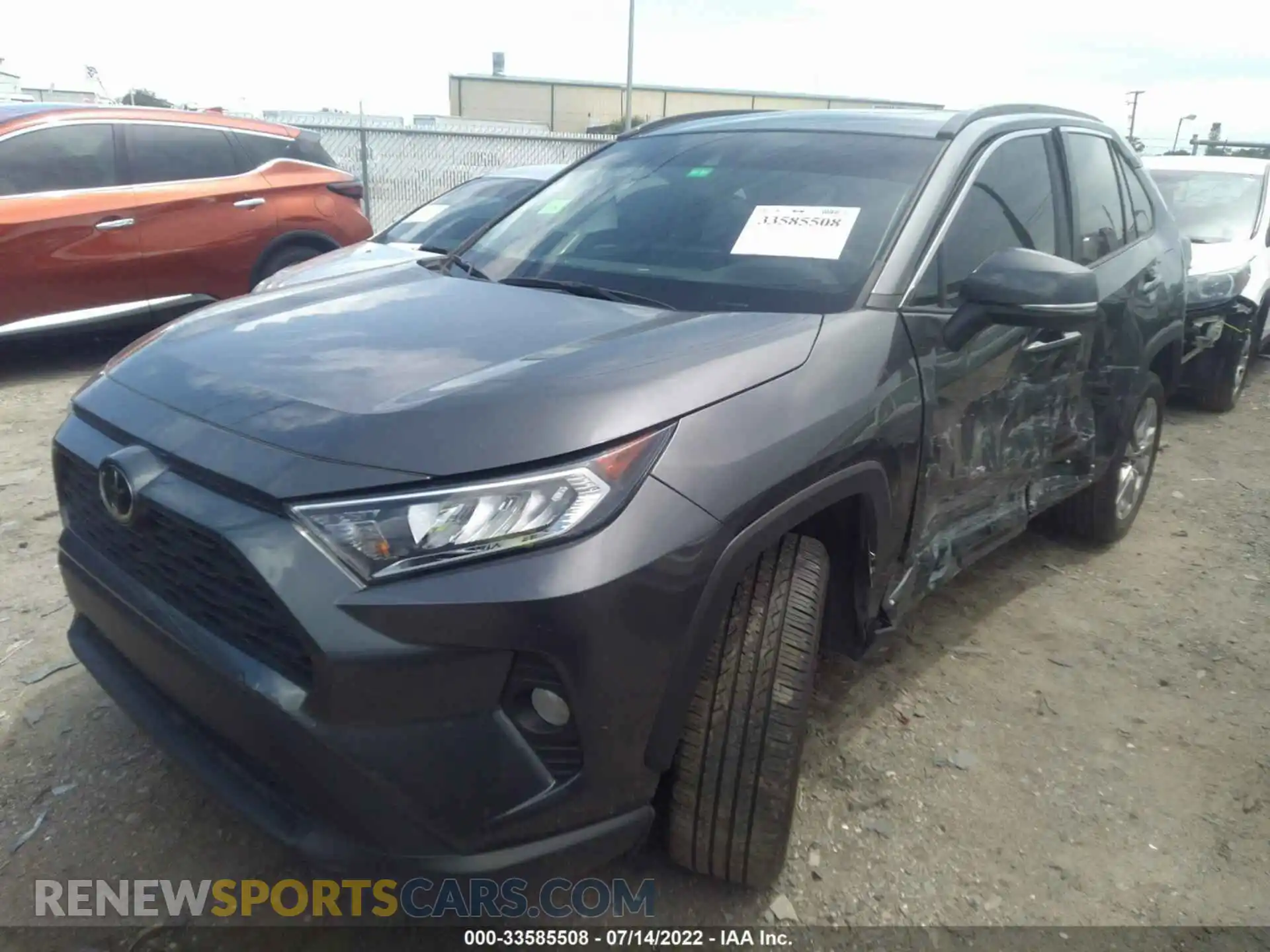 2 fotografías del automóvil dañado 2T3C1RFV7MC159893 TOYOTA RAV4 2021