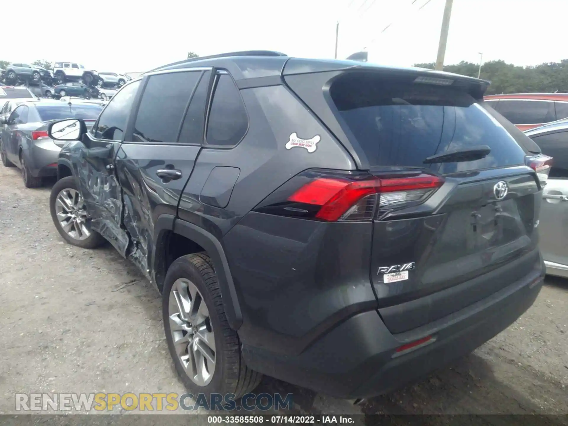 3 fotografías del automóvil dañado 2T3C1RFV7MC159893 TOYOTA RAV4 2021