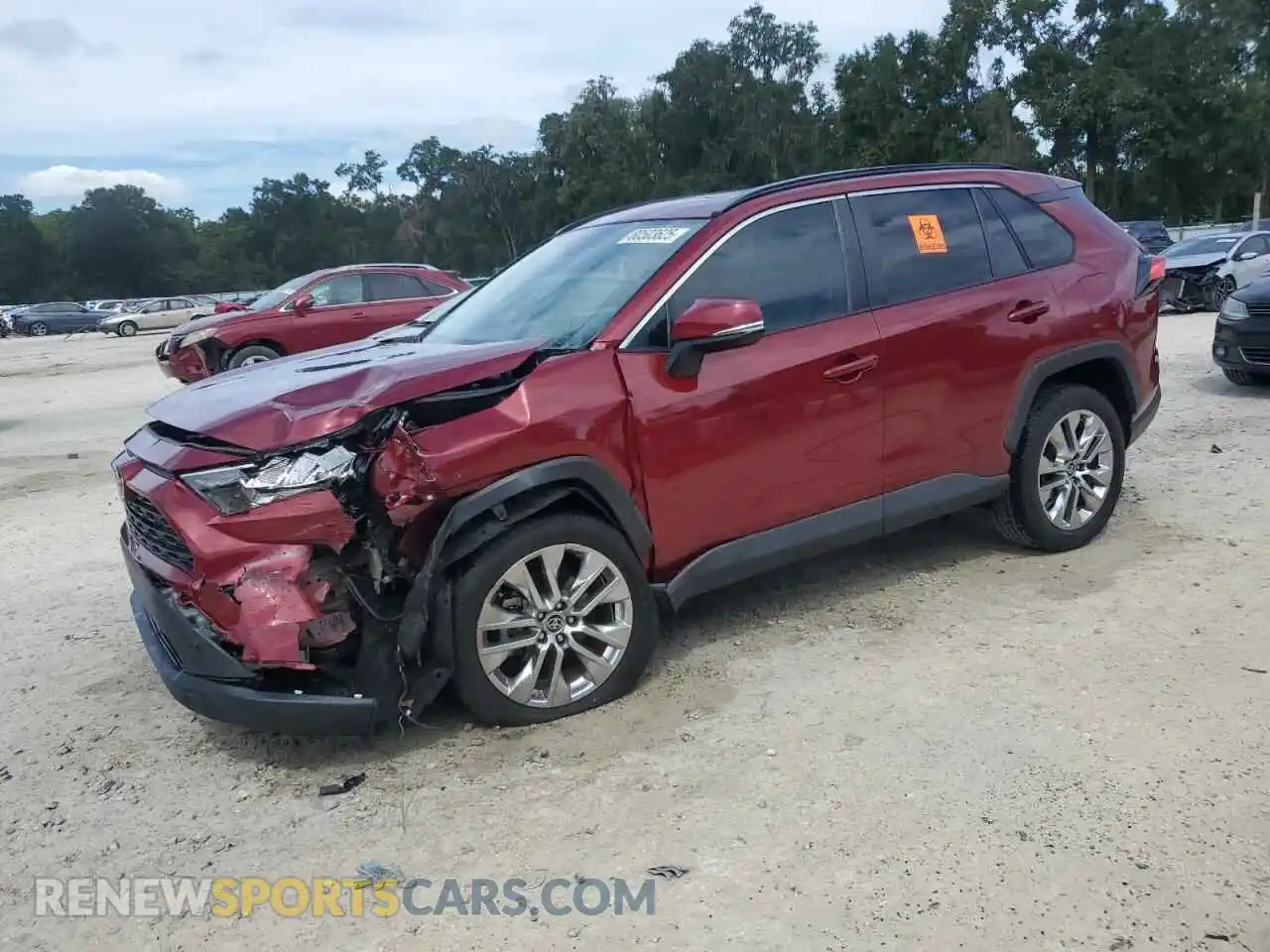 1 Photograph of a damaged car 2T3C1RFV9MW172806 TOYOTA RAV4 2021