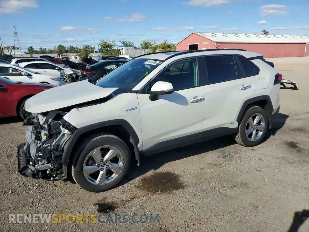 1 Photograph of a damaged car 2T3DWRFV0MW106117 TOYOTA RAV4 2021