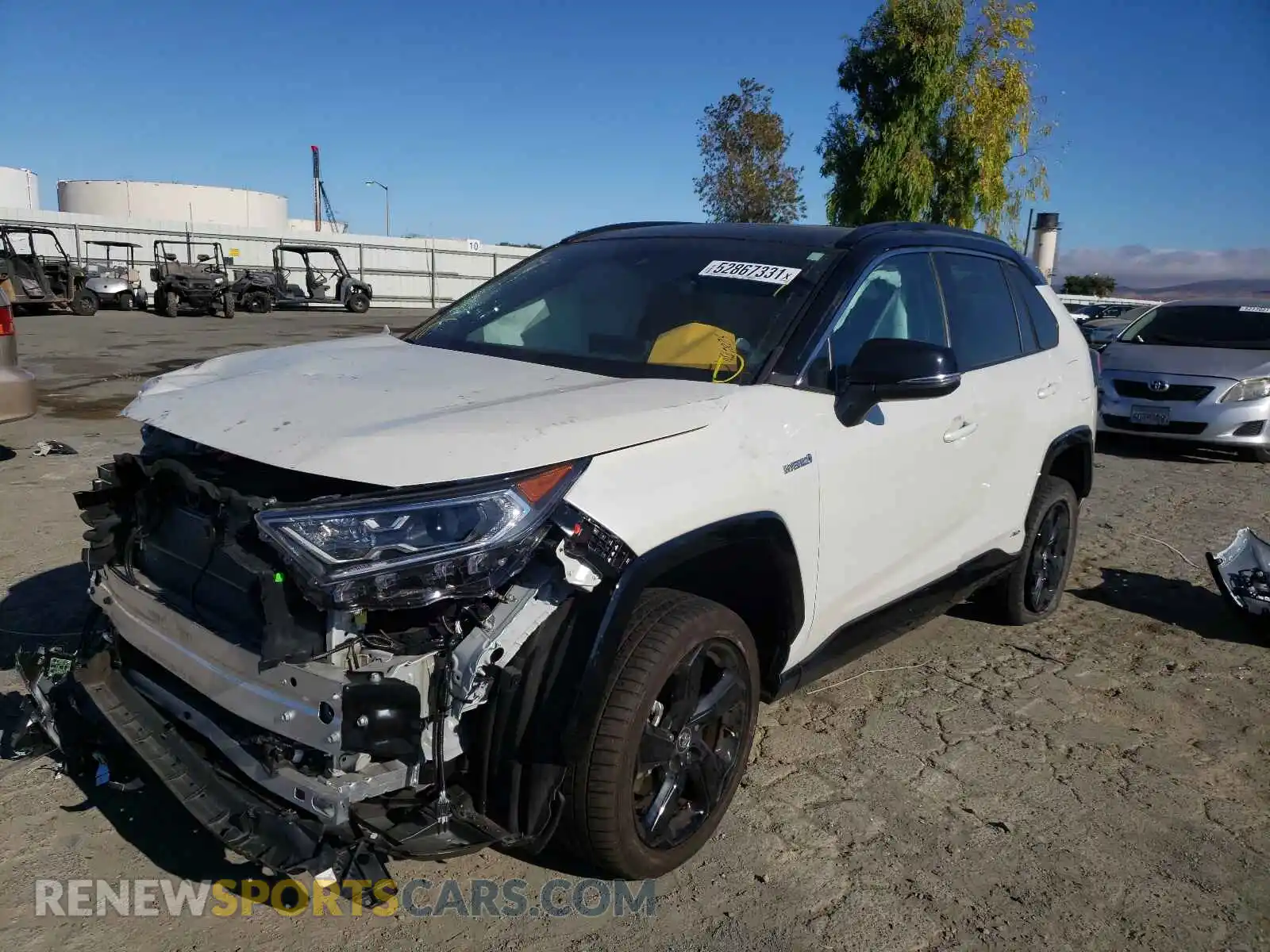 2 Photograph of a damaged car 2T3E6RFV5MW005708 TOYOTA RAV4 2021