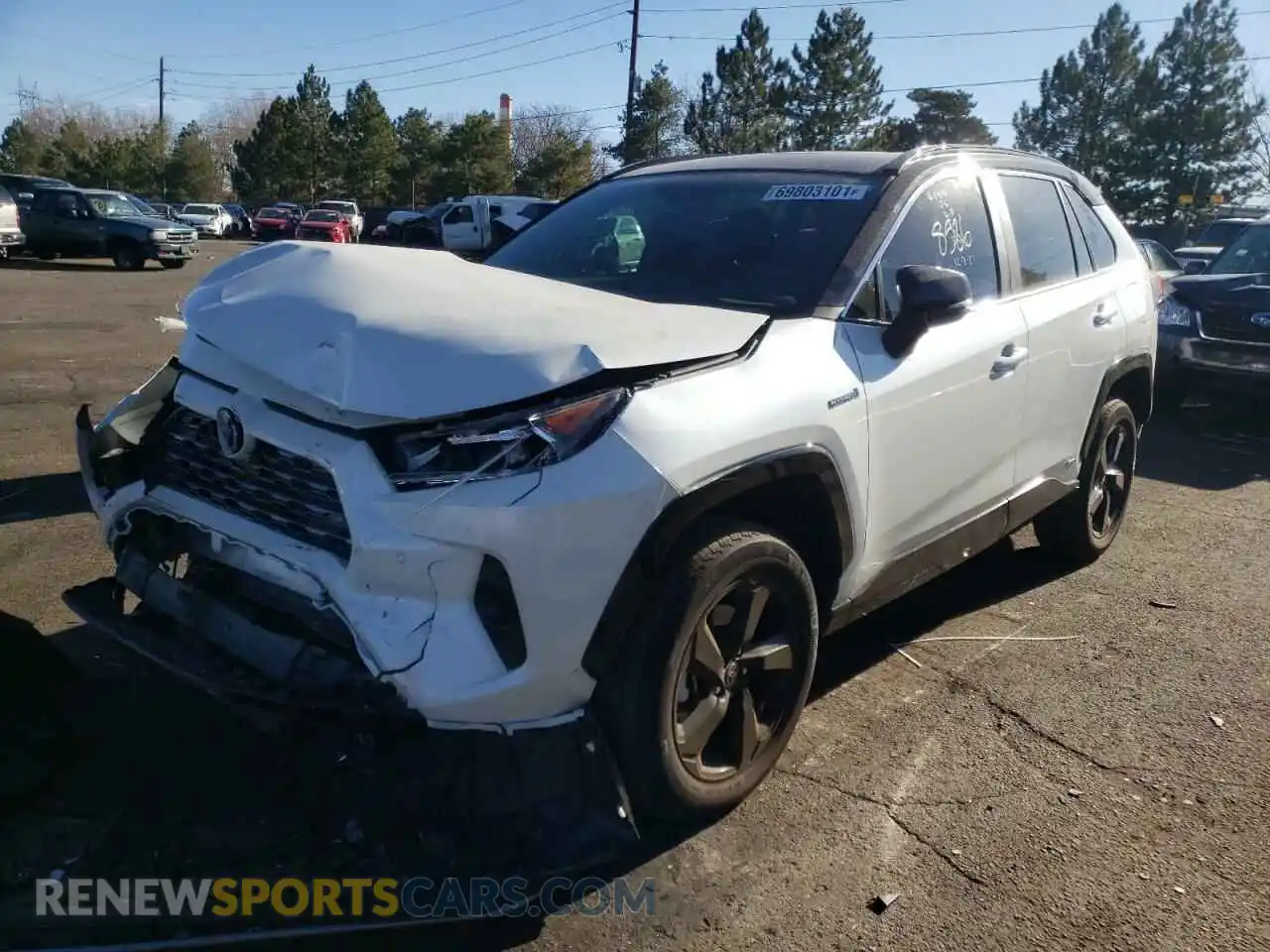 2 Photograph of a damaged car 2T3E6RFV7MW016886 TOYOTA RAV4 2021