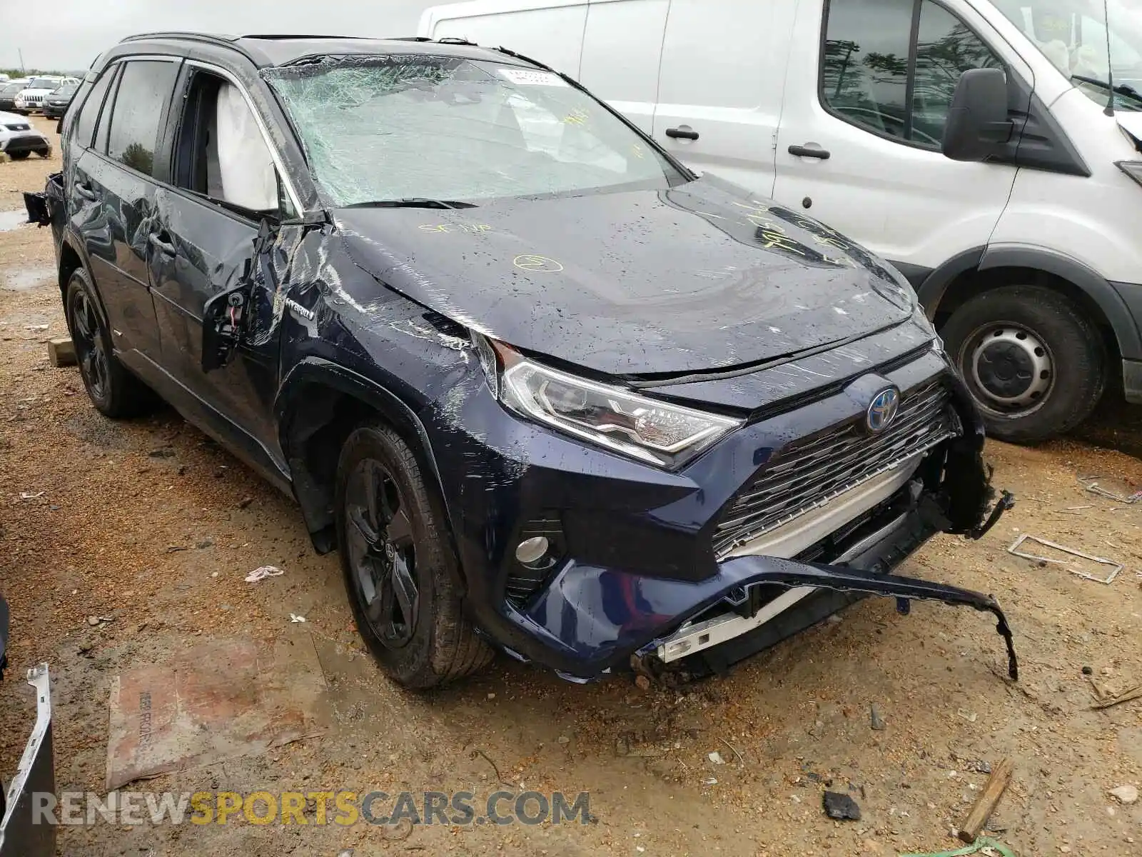 1 Photograph of a damaged car 2T3E6RFV7MW020095 TOYOTA RAV4 2021