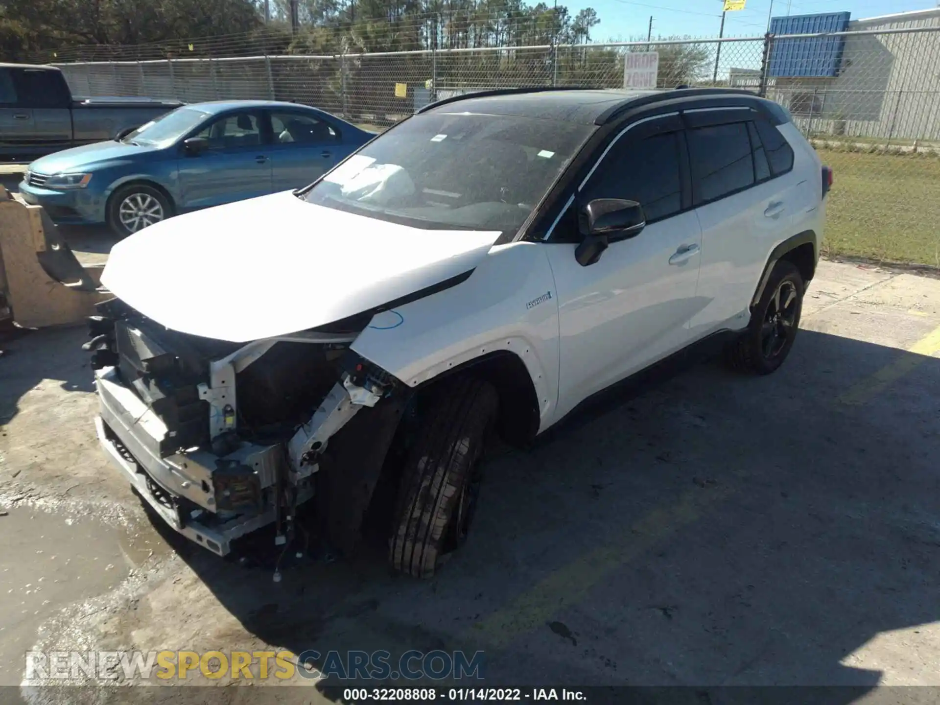 2 Photograph of a damaged car 2T3E6RFV8MW003340 TOYOTA RAV4 2021
