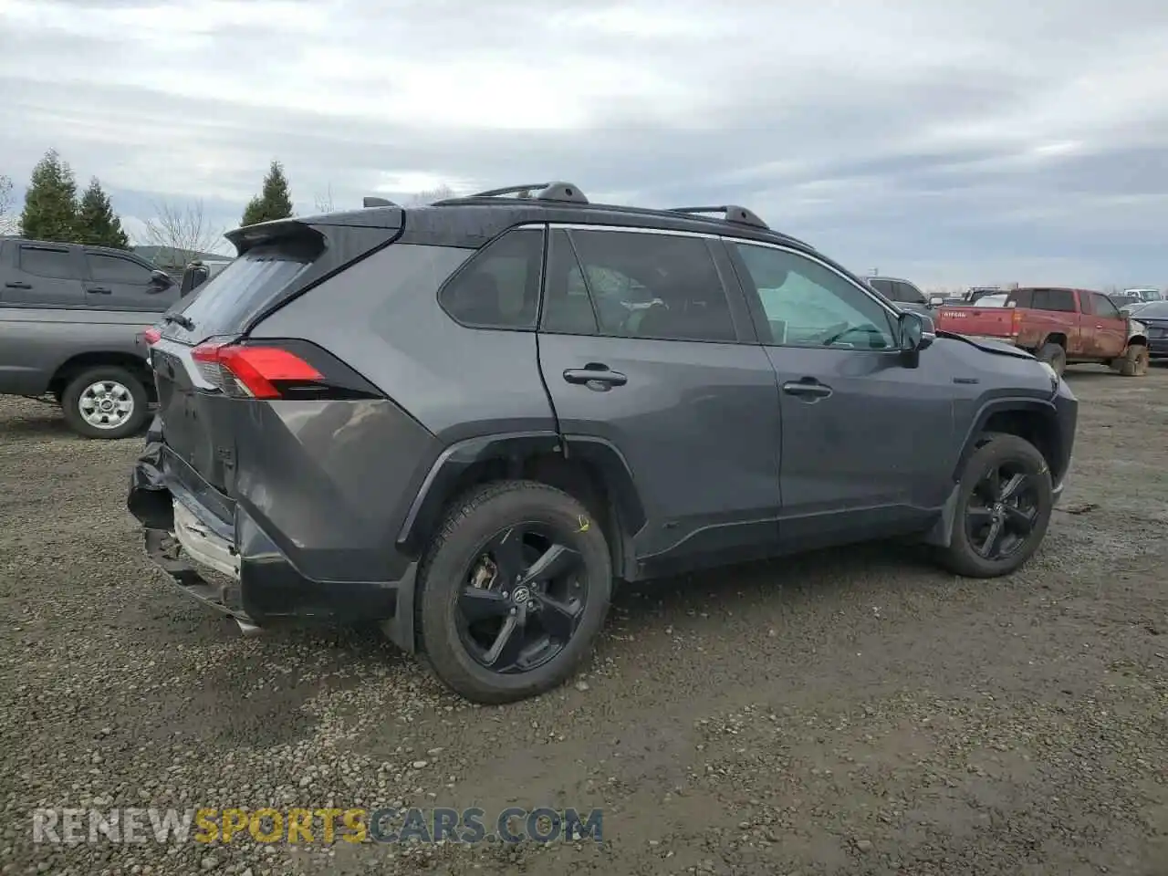3 fotografías del automóvil dañado 2T3E6RFV8MW009381 TOYOTA RAV4 2021