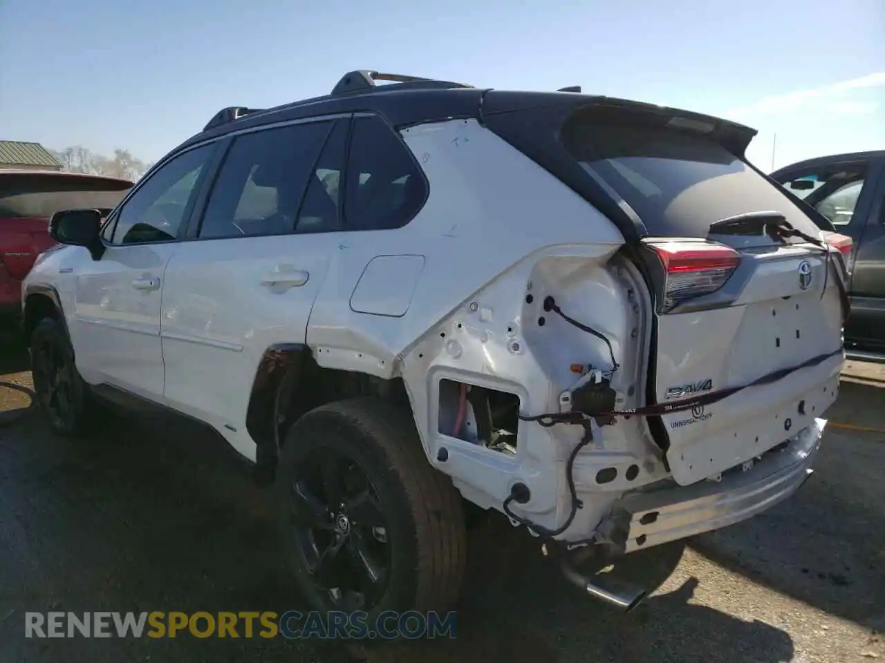 3 fotografías del automóvil dañado 2T3E6RFV8MW018145 TOYOTA RAV4 2021