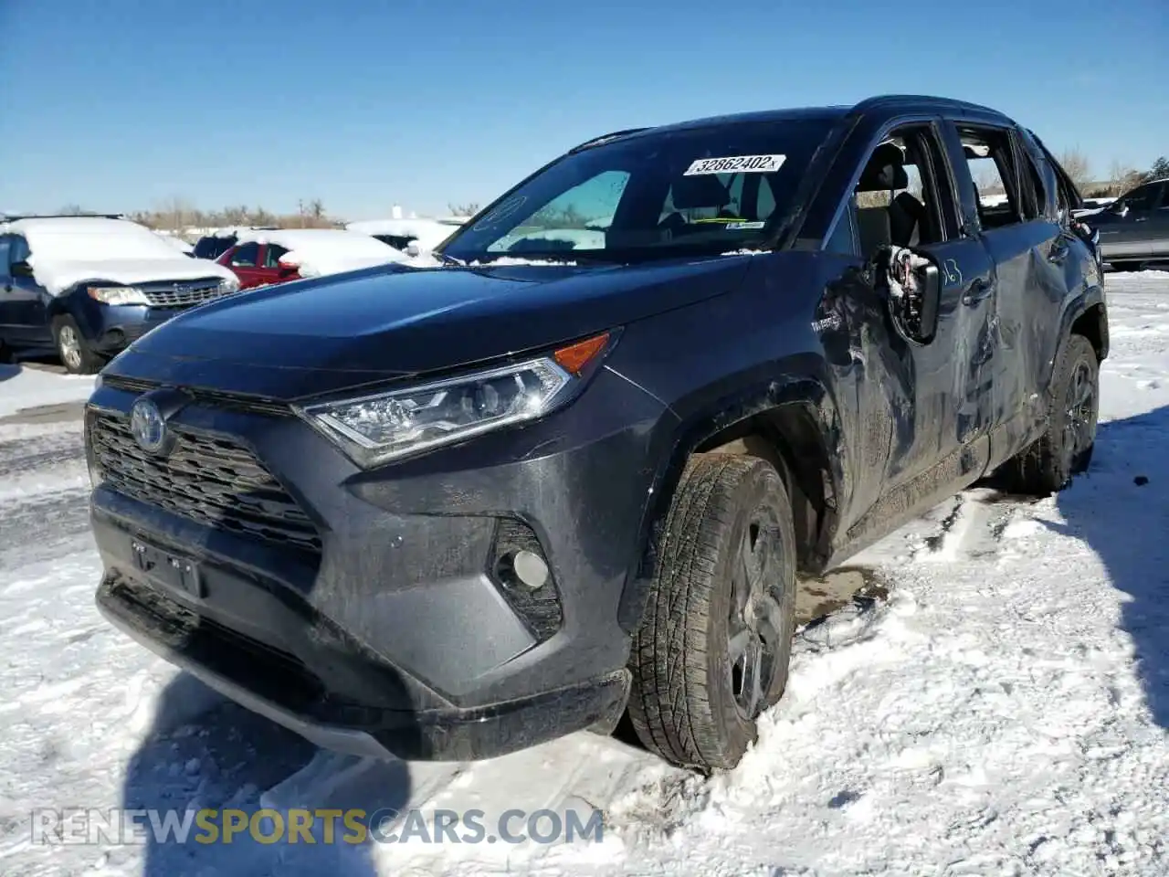 2 Photograph of a damaged car 2T3E6RFV9MW003363 TOYOTA RAV4 2021