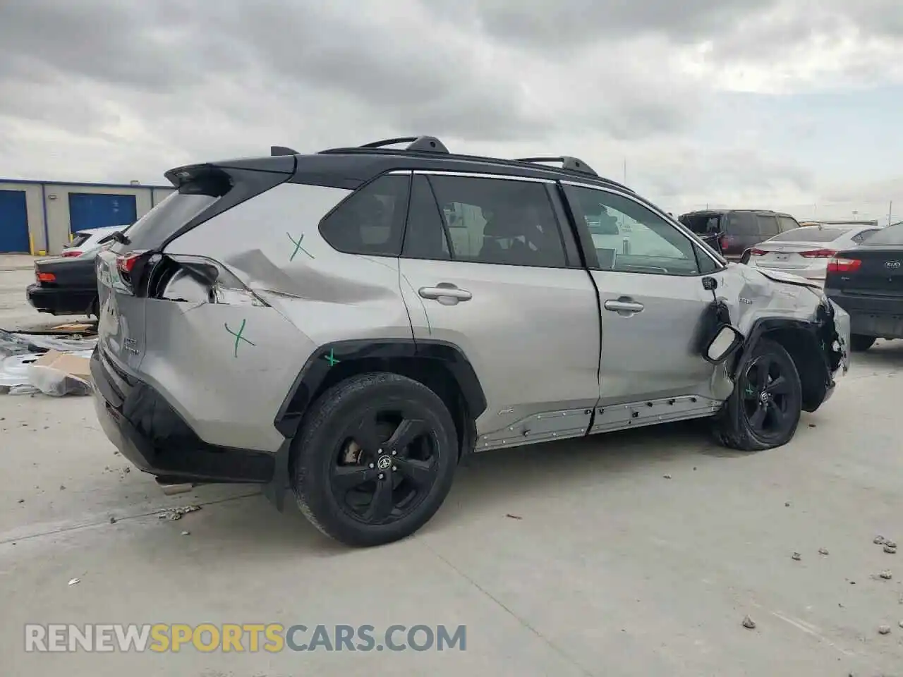 3 fotografías del automóvil dañado 2T3E6RFV9MW028005 TOYOTA RAV4 2021