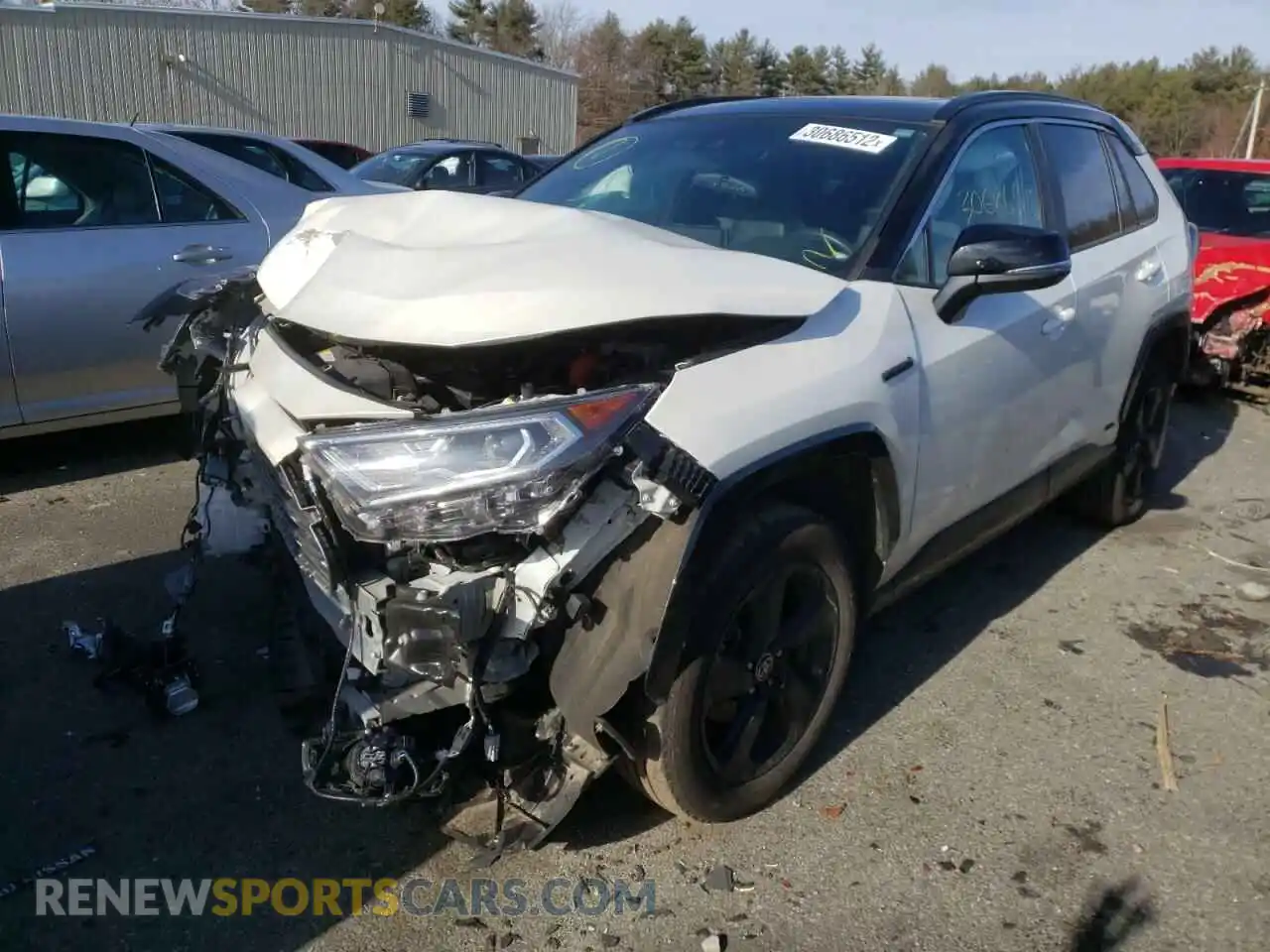 2 Photograph of a damaged car 2T3E6RFVXMW011360 TOYOTA RAV4 2021