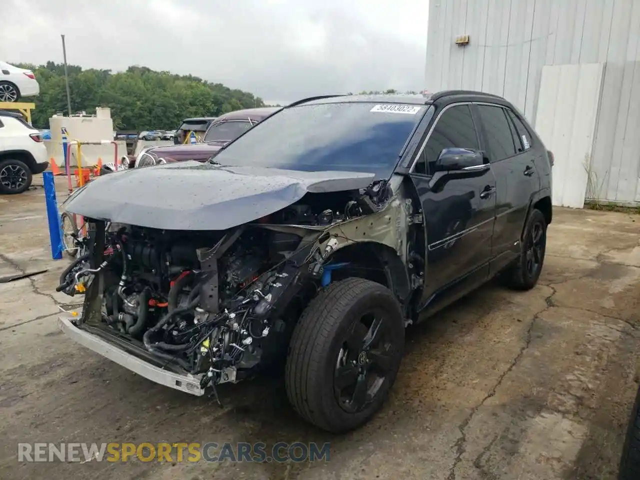 2 Photograph of a damaged car 2T3E6RFVXMW028529 TOYOTA RAV4 2021
