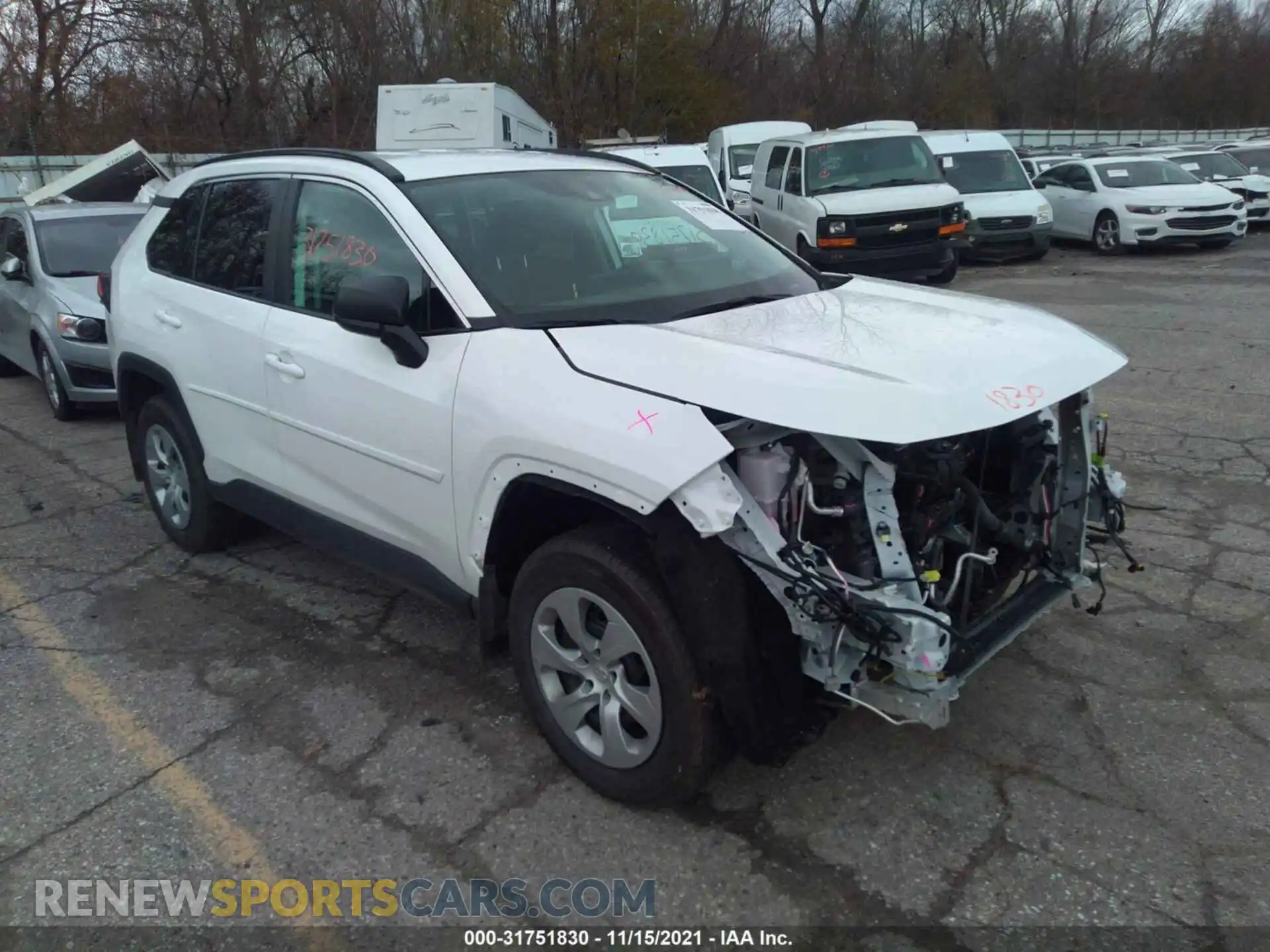 1 Photograph of a damaged car 2T3F1RFV0MW166471 TOYOTA RAV4 2021