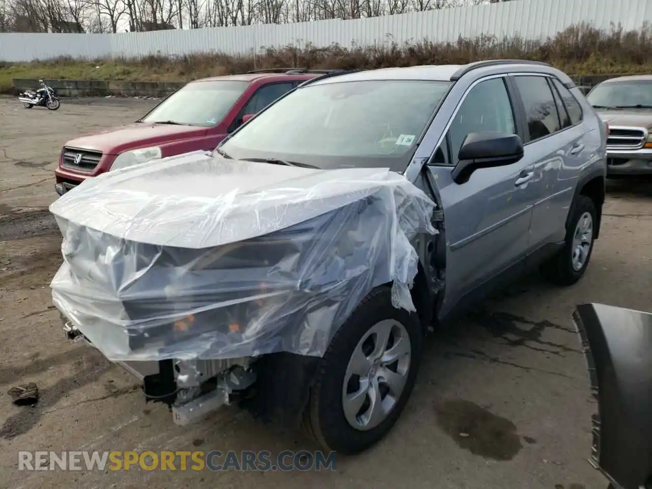 2 Photograph of a damaged car 2T3F1RFV1MW176443 TOYOTA RAV4 2021