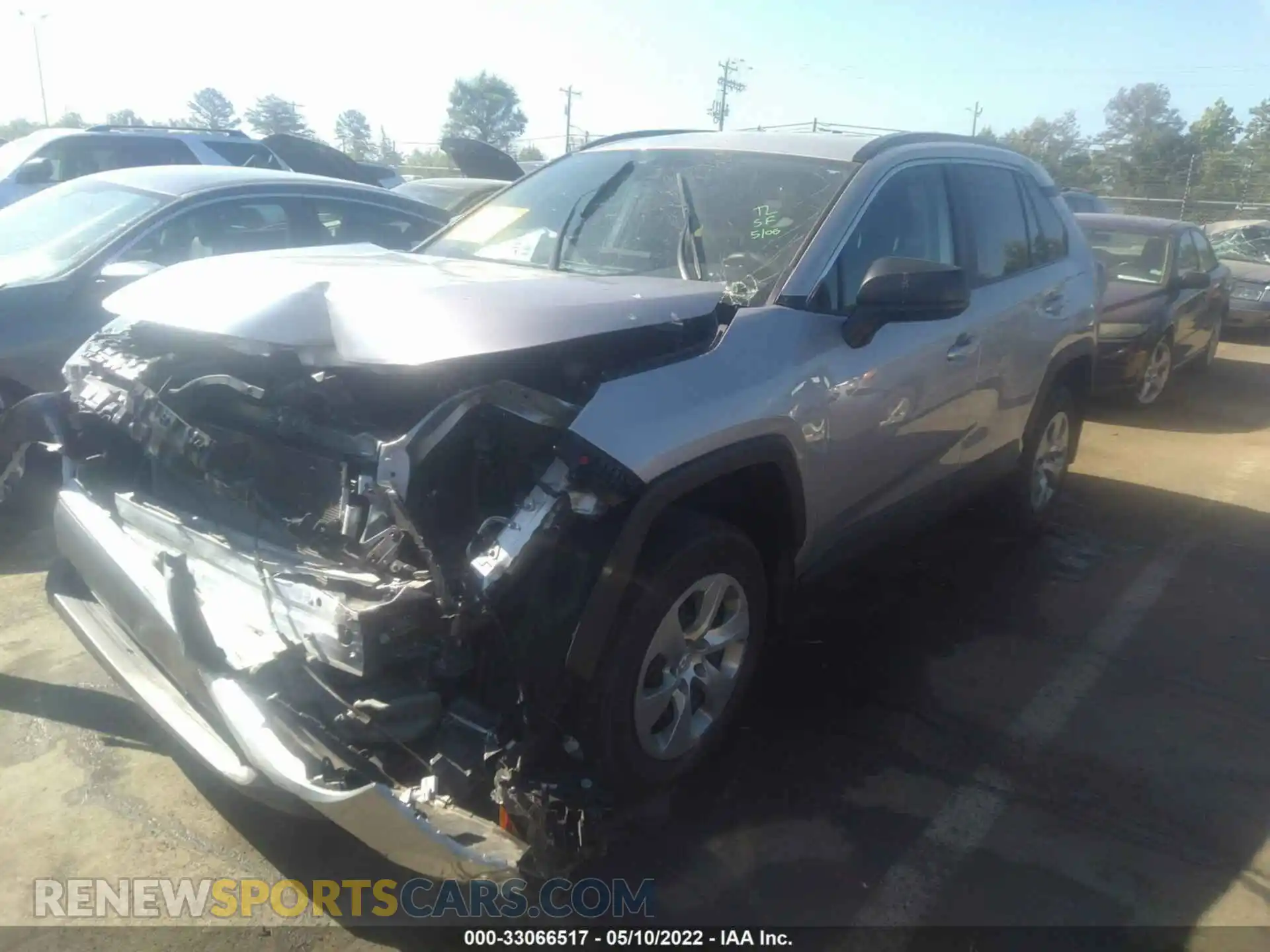 2 fotografías del automóvil dañado 2T3F1RFV2MC151472 TOYOTA RAV4 2021