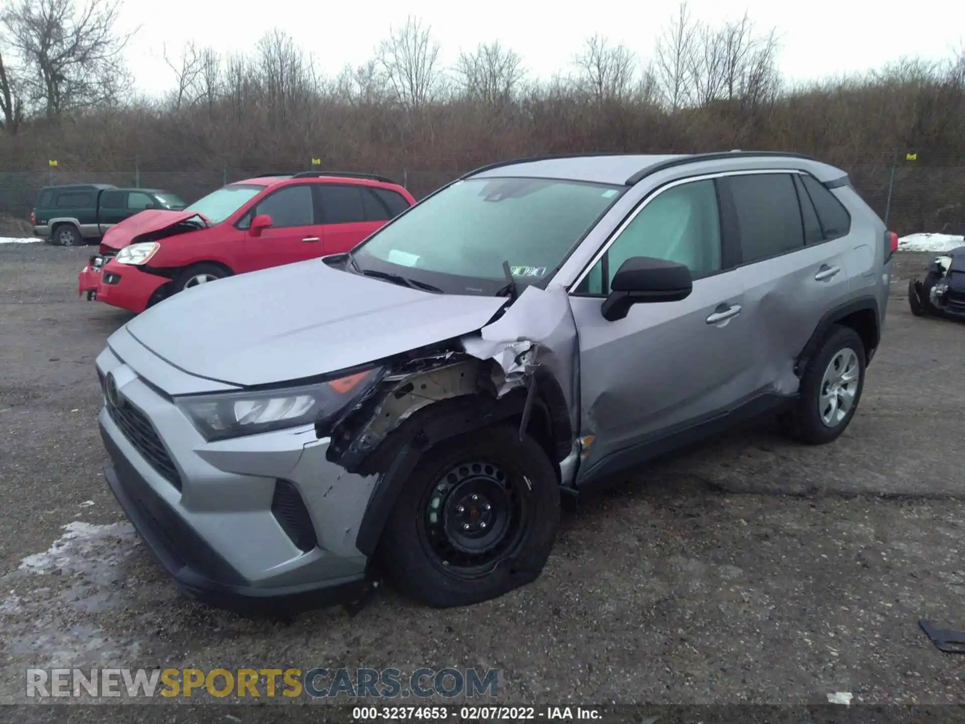 2 fotografías del automóvil dañado 2T3F1RFV2MW159330 TOYOTA RAV4 2021