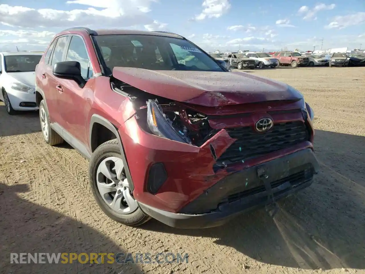 1 Photograph of a damaged car 2T3F1RFV2MW195213 TOYOTA RAV4 2021