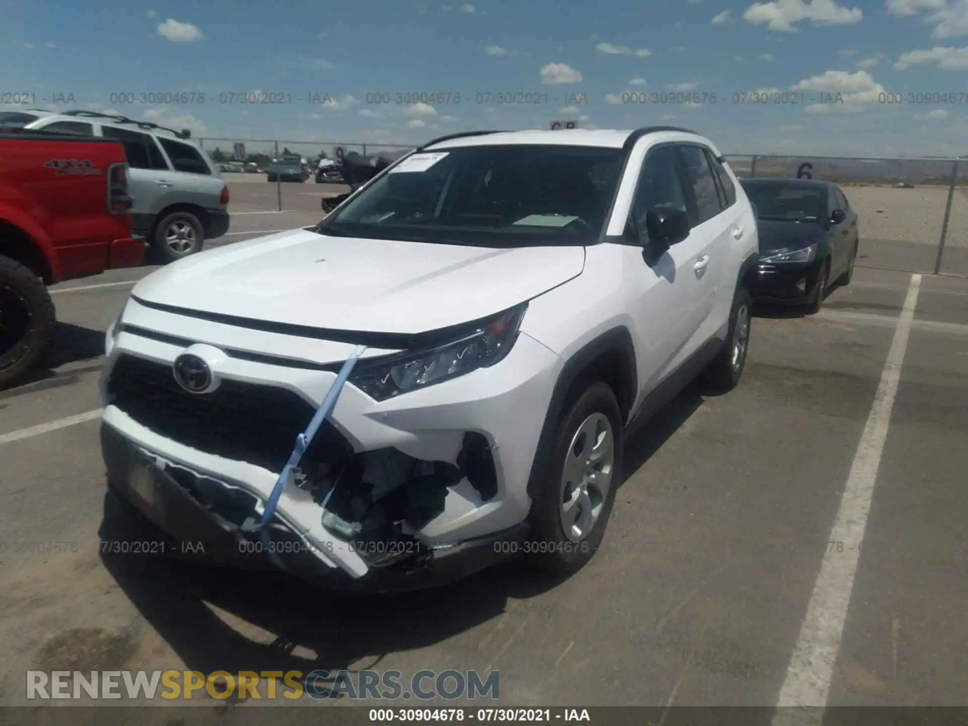 2 fotografías del automóvil dañado 2T3F1RFV2MW203469 TOYOTA RAV4 2021