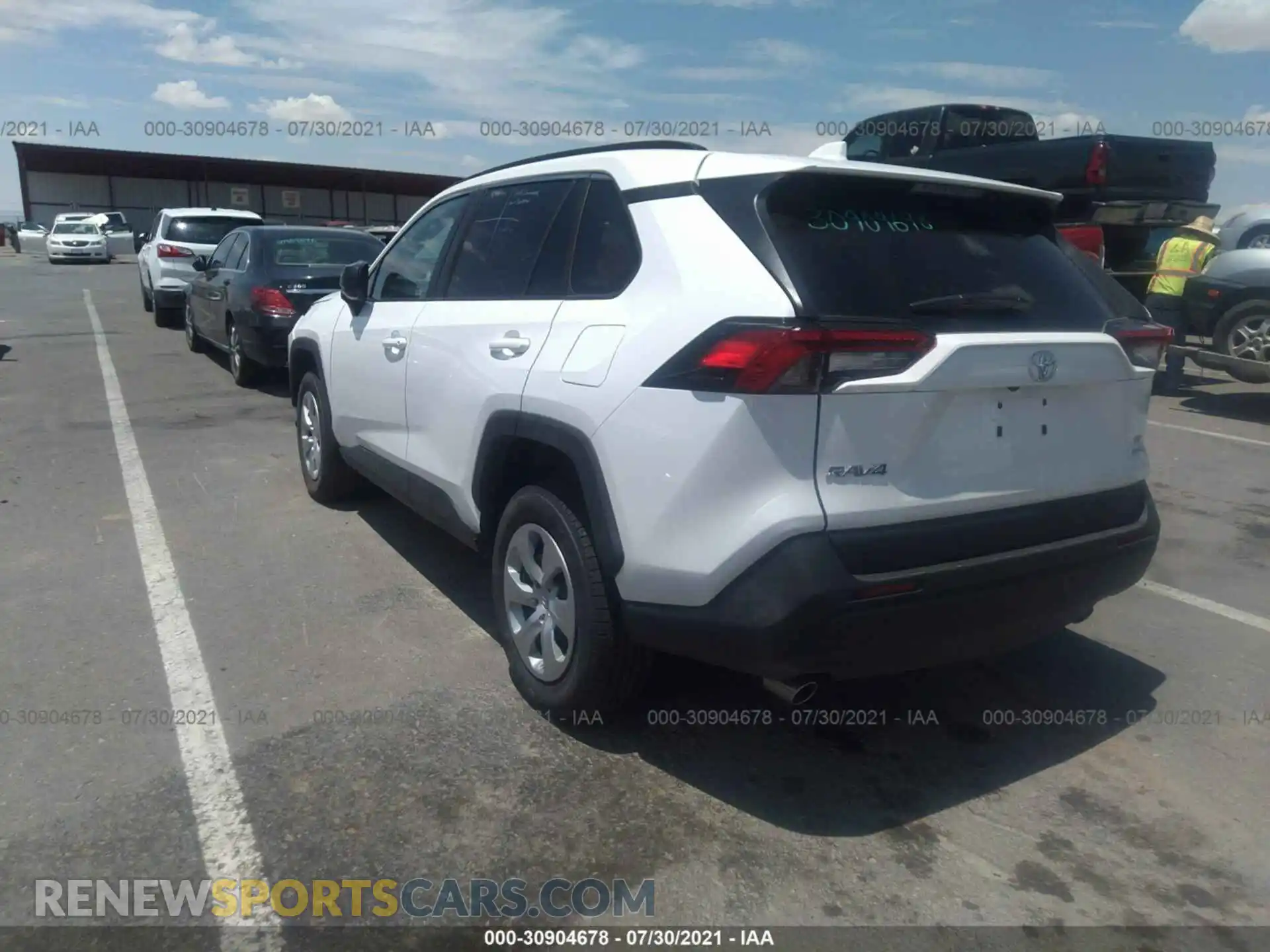 3 fotografías del automóvil dañado 2T3F1RFV2MW203469 TOYOTA RAV4 2021
