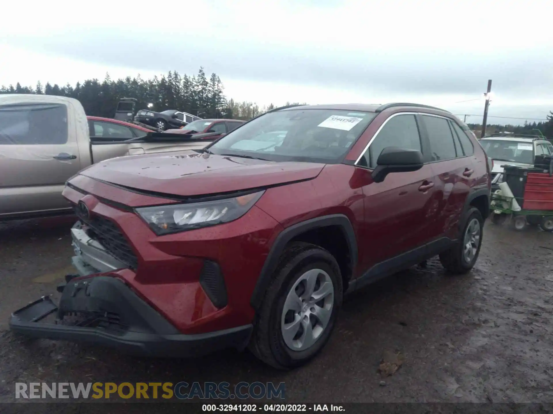 2 Photograph of a damaged car 2T3F1RFV3MW194104 TOYOTA RAV4 2021