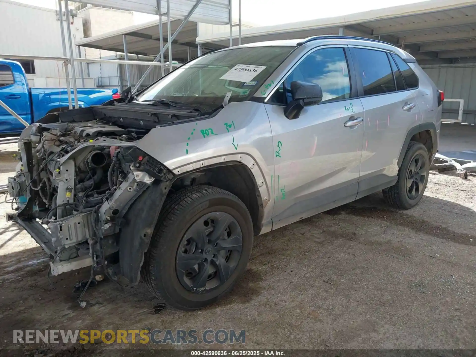 2 Photograph of a damaged car 2T3F1RFV3MW196077 TOYOTA RAV4 2021