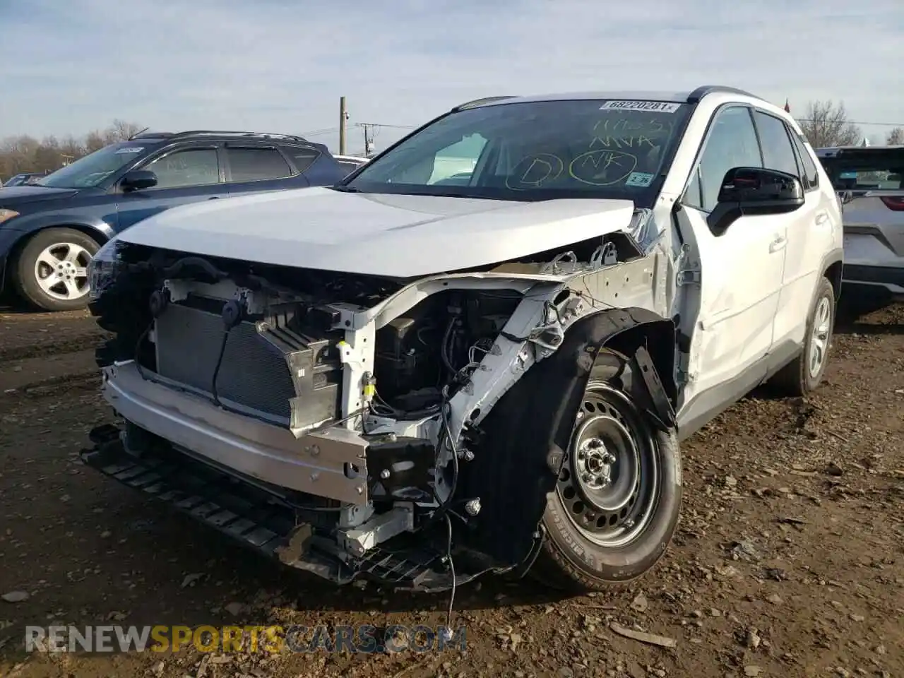 2 Photograph of a damaged car 2T3F1RFV4MC181640 TOYOTA RAV4 2021