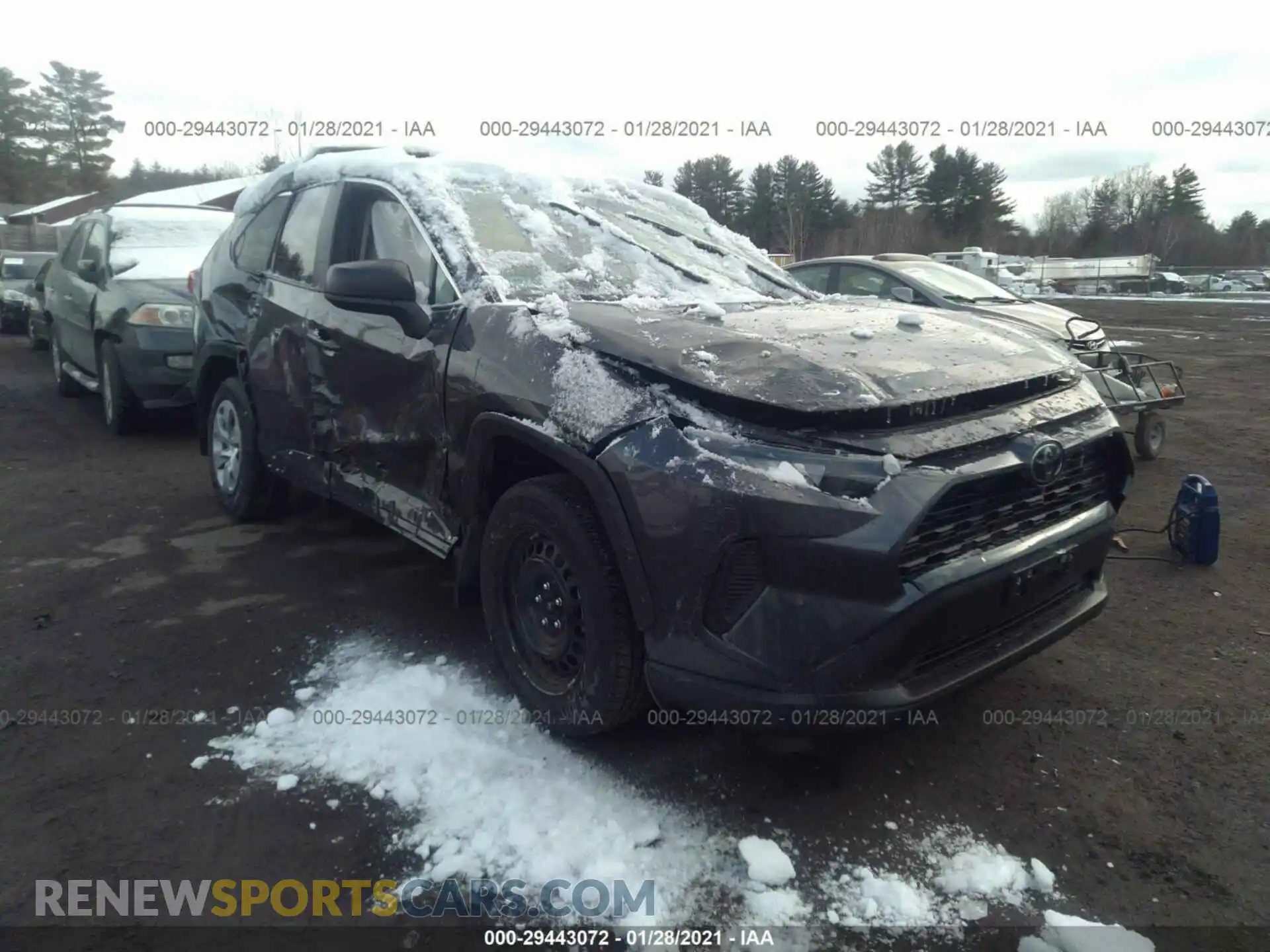 1 Photograph of a damaged car 2T3F1RFV4MW140536 TOYOTA RAV4 2021