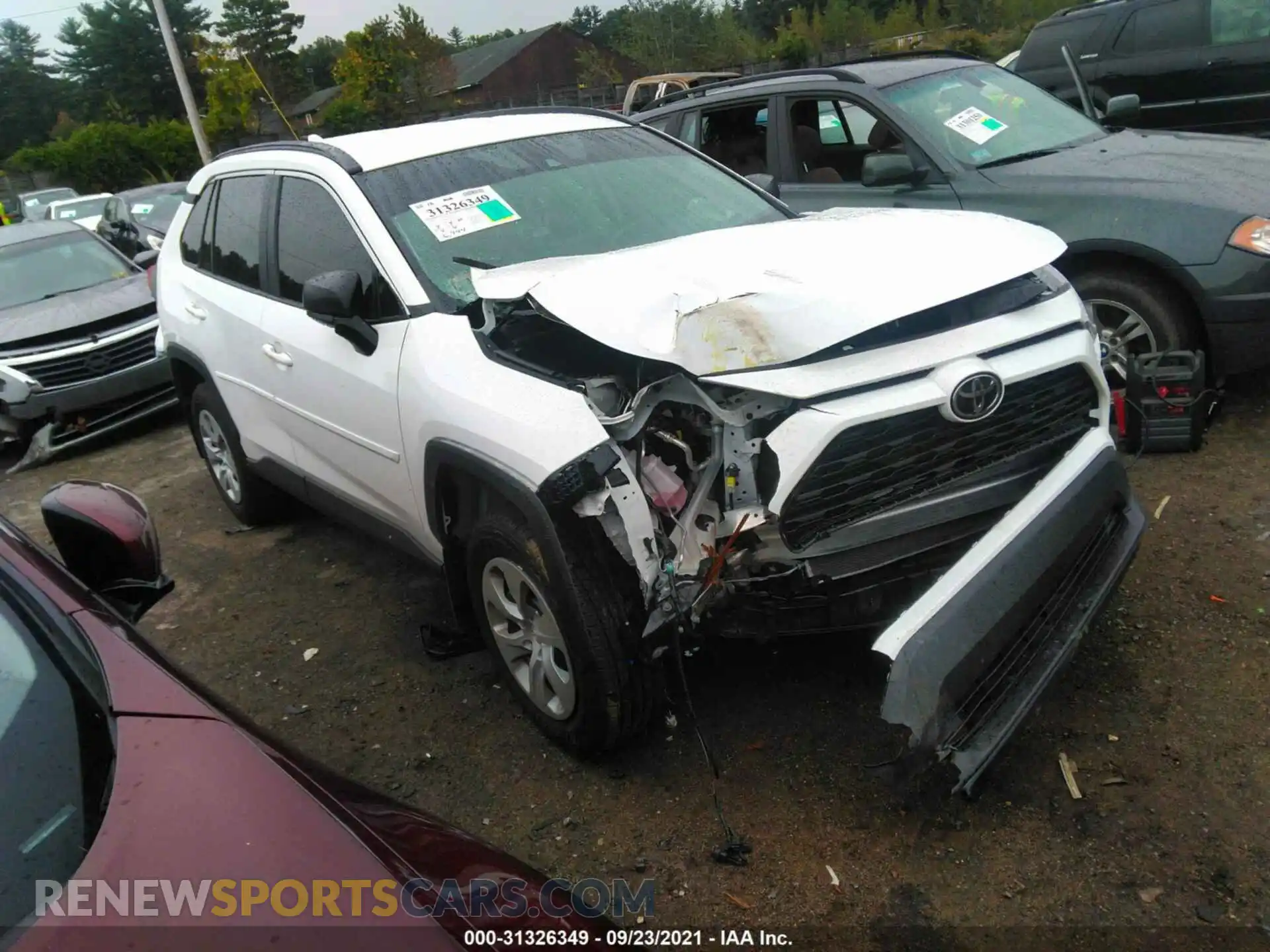1 Photograph of a damaged car 2T3F1RFV5MC188631 TOYOTA RAV4 2021