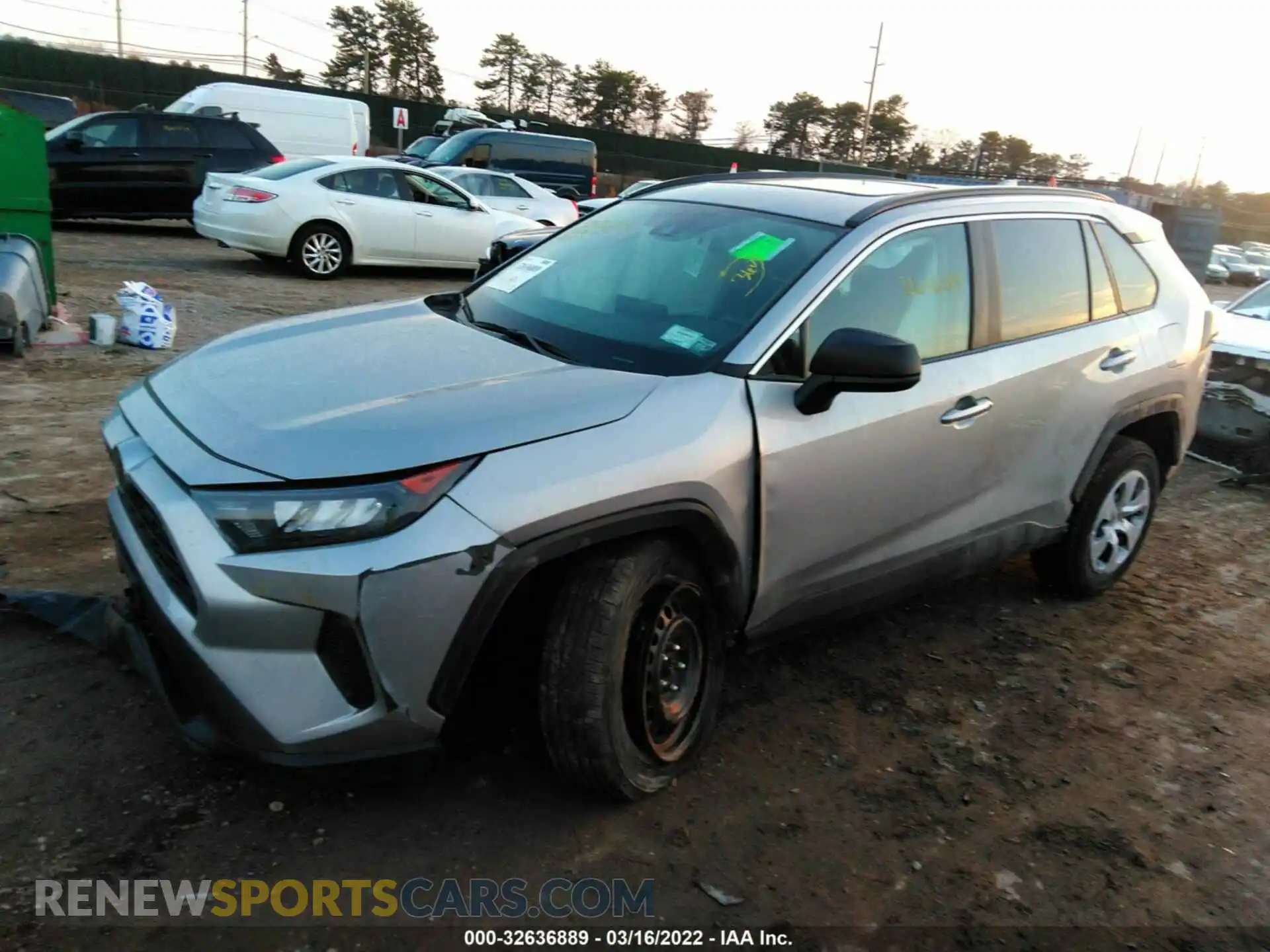 2 Photograph of a damaged car 2T3F1RFV5MC197510 TOYOTA RAV4 2021