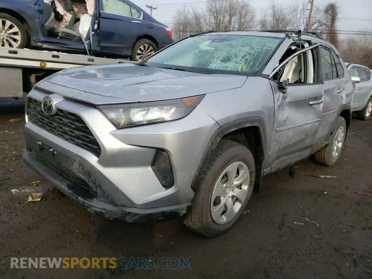 2 Photograph of a damaged car 2T3F1RFV5MC245457 TOYOTA RAV4 2021