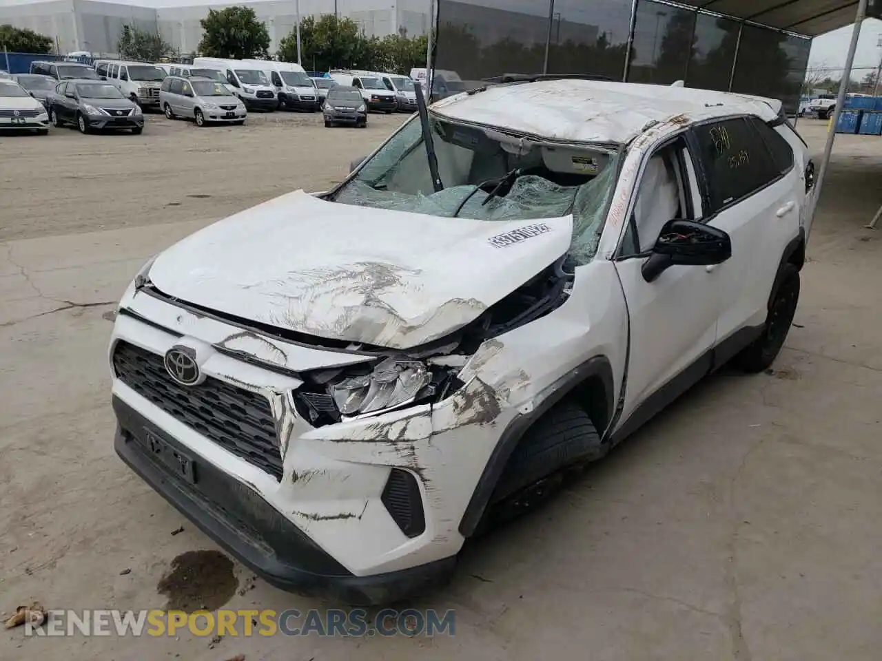 2 Photograph of a damaged car 2T3F1RFV5MW174694 TOYOTA RAV4 2021
