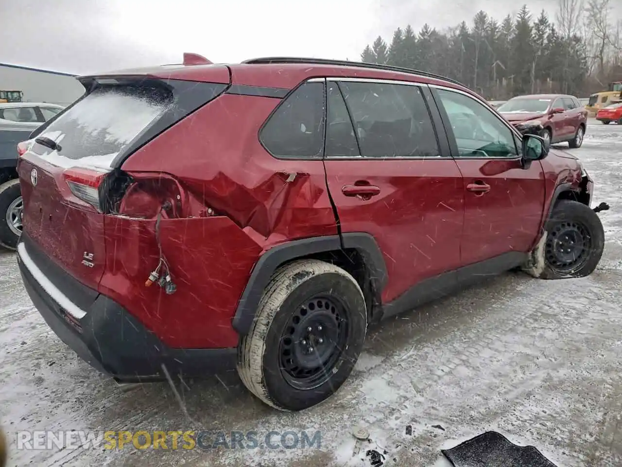 3 fotografías del automóvil dañado 2T3F1RFV5MW248180 TOYOTA RAV4 2021