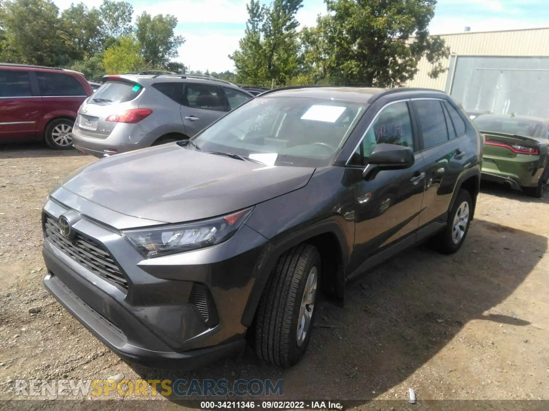2 Photograph of a damaged car 2T3F1RFV6MC255737 TOYOTA RAV4 2021