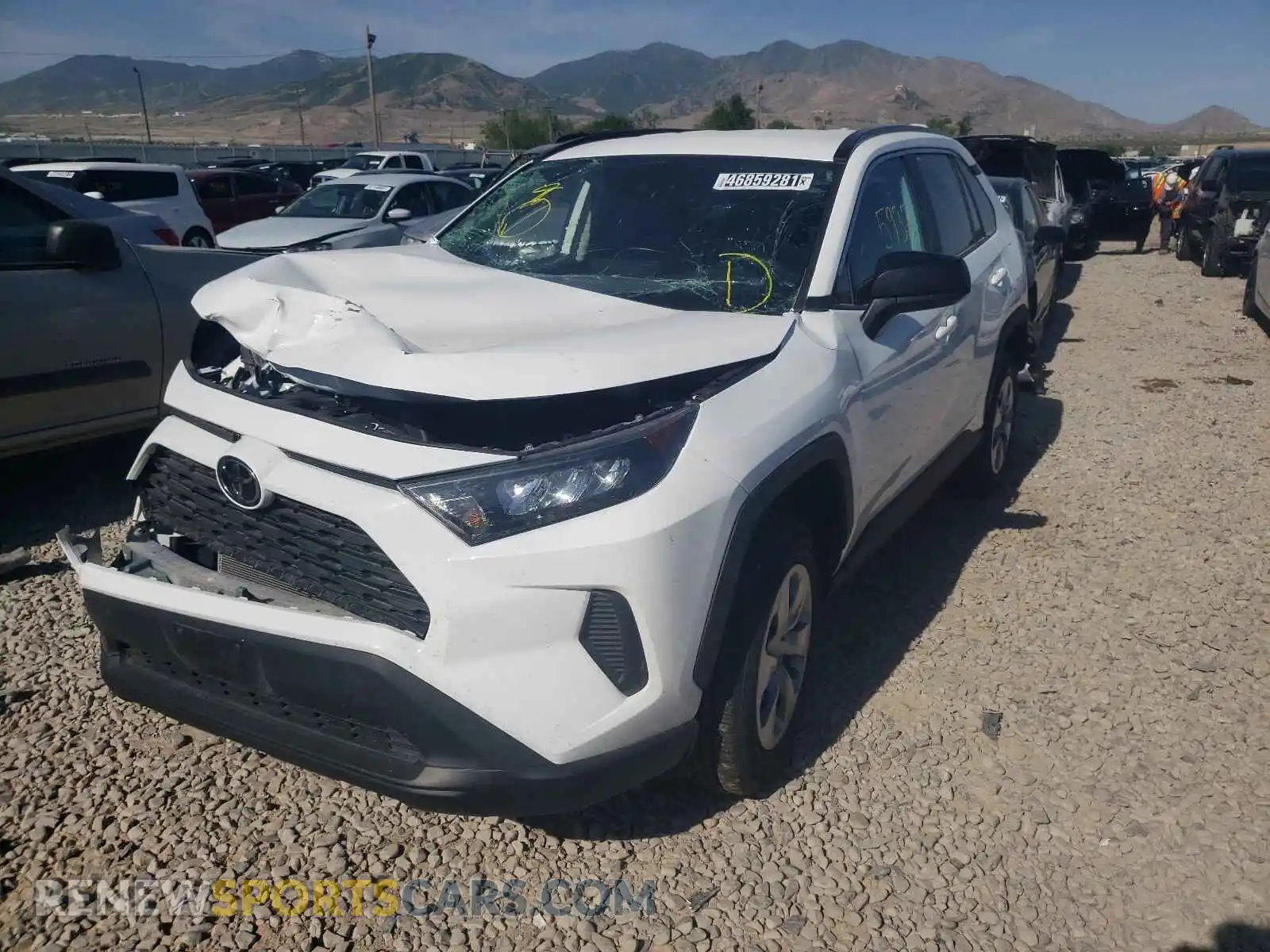 2 Photograph of a damaged car 2T3F1RFV6MW185915 TOYOTA RAV4 2021