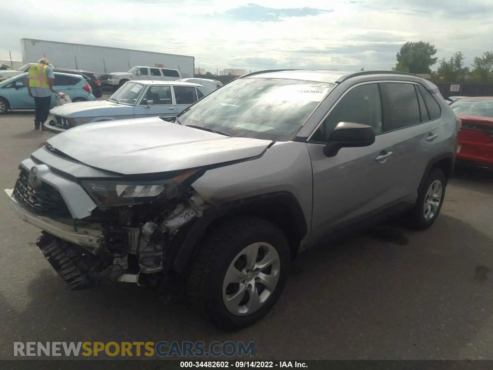 2 Photograph of a damaged car 2T3F1RFV6MW186532 TOYOTA RAV4 2021