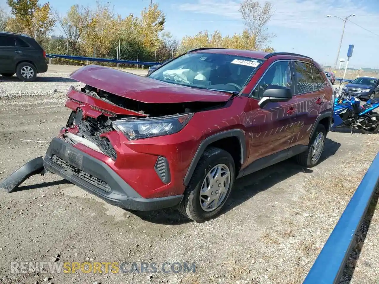 1 Photograph of a damaged car 2T3F1RFV6MW200347 TOYOTA RAV4 2021