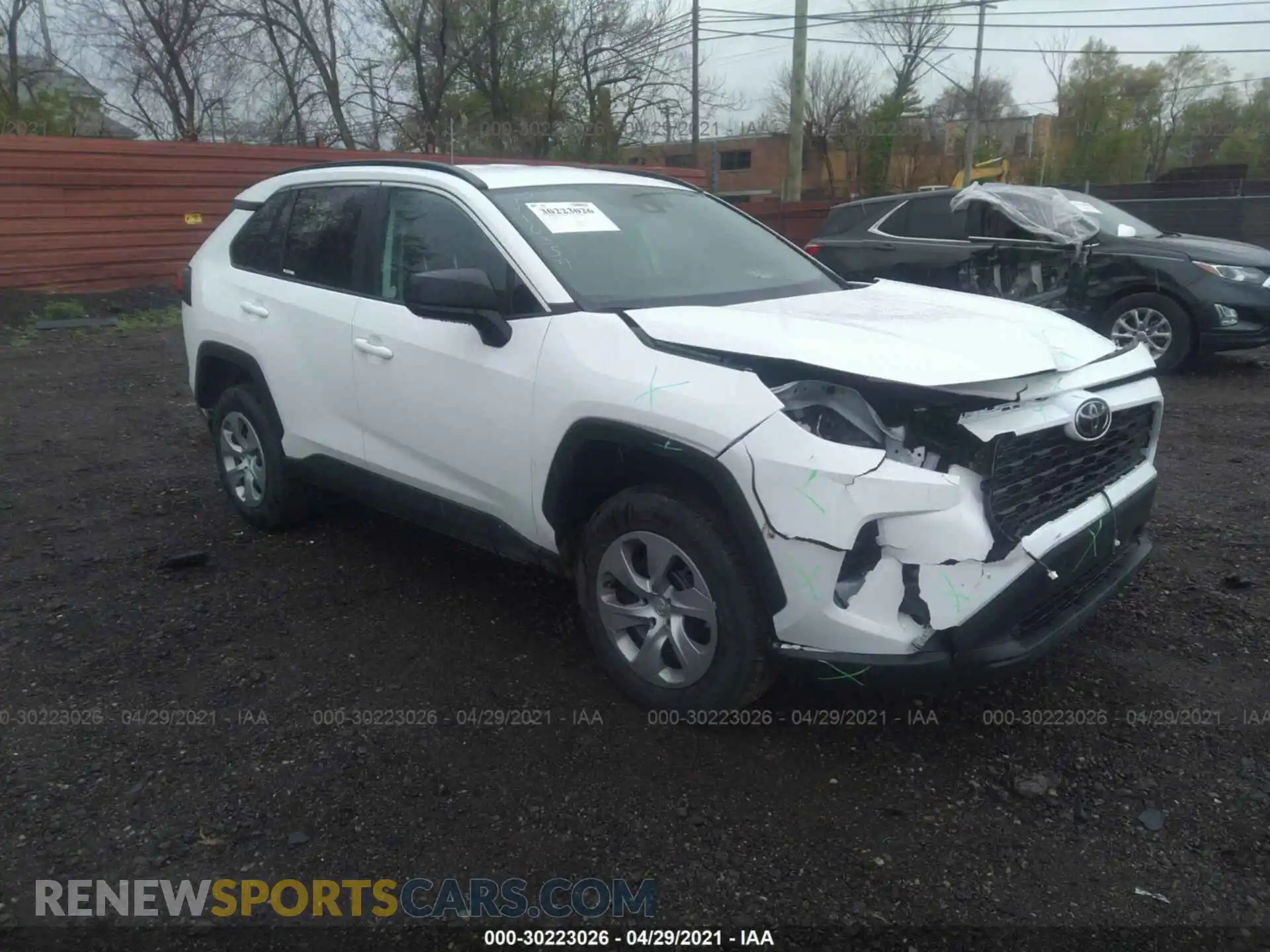 1 Photograph of a damaged car 2T3F1RFV7MW184174 TOYOTA RAV4 2021
