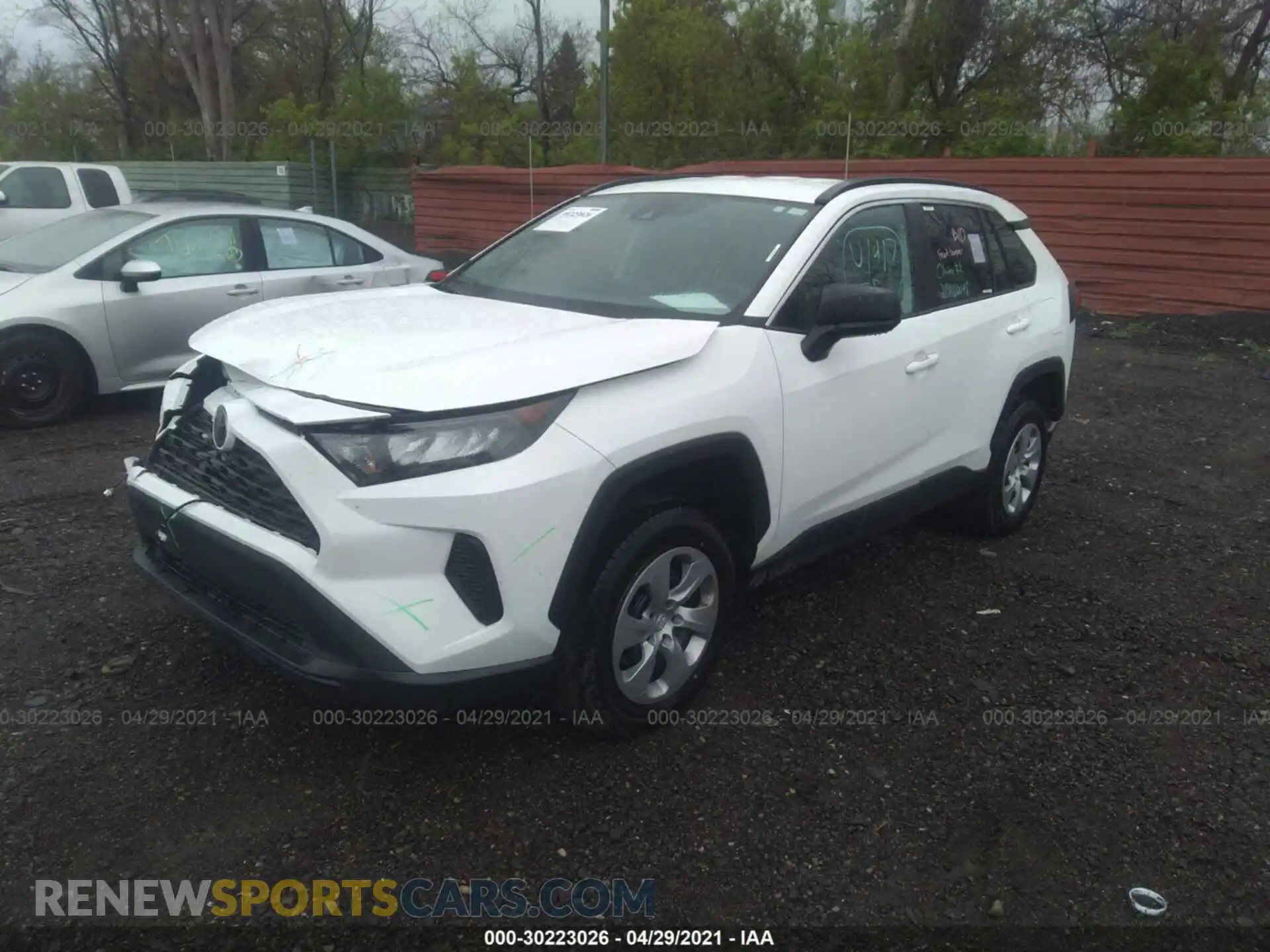 2 Photograph of a damaged car 2T3F1RFV7MW184174 TOYOTA RAV4 2021