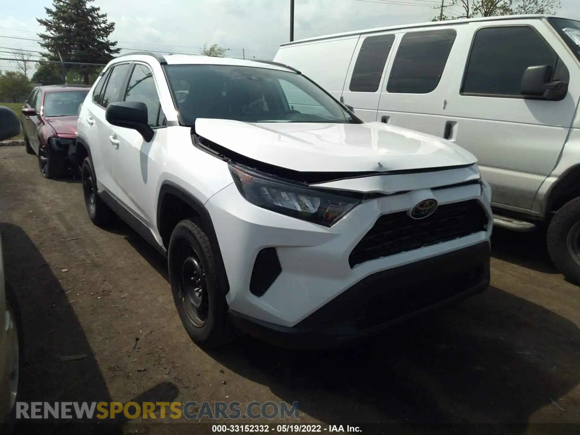 1 Photograph of a damaged car 2T3F1RFV7MW186488 TOYOTA RAV4 2021