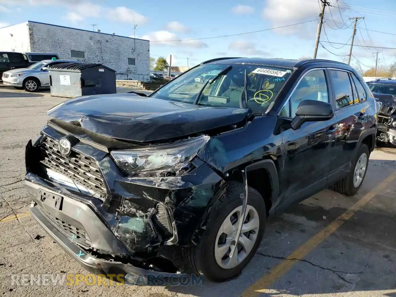 2 Photograph of a damaged car 2T3F1RFV9MC178135 TOYOTA RAV4 2021