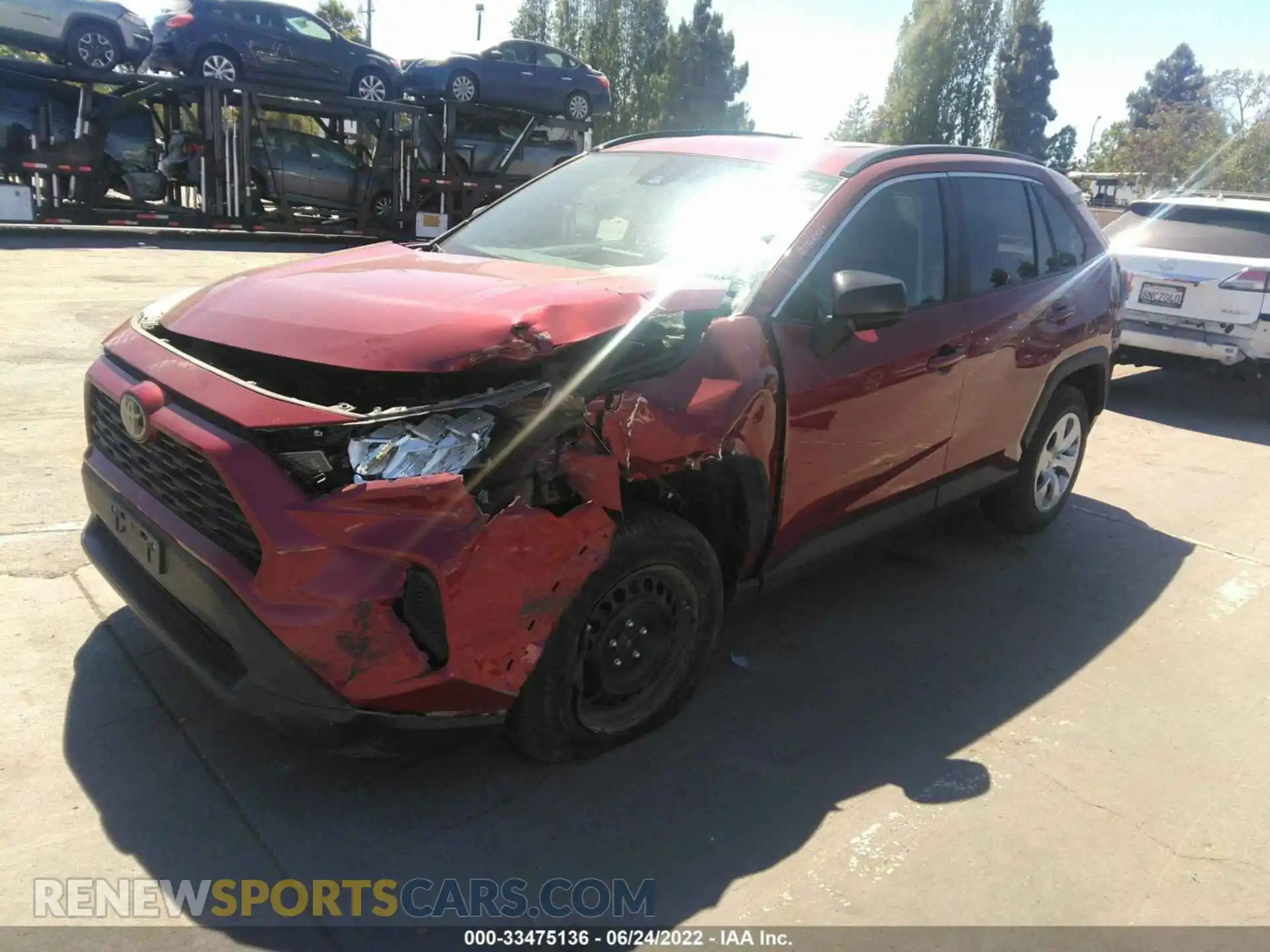 2 Photograph of a damaged car 2T3F1RFV9MW205509 TOYOTA RAV4 2021