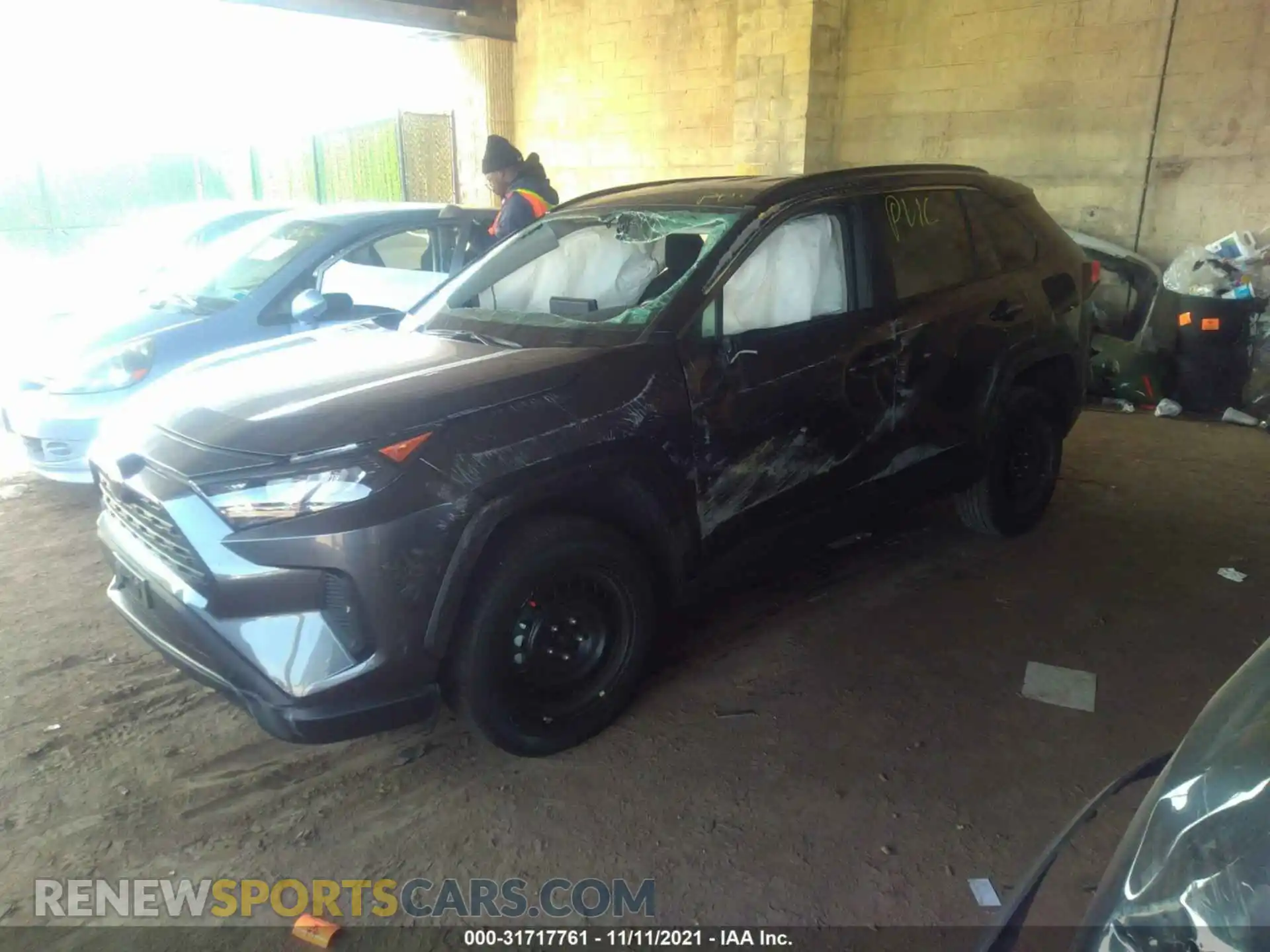 2 Photograph of a damaged car 2T3F1RFVXMC187880 TOYOTA RAV4 2021