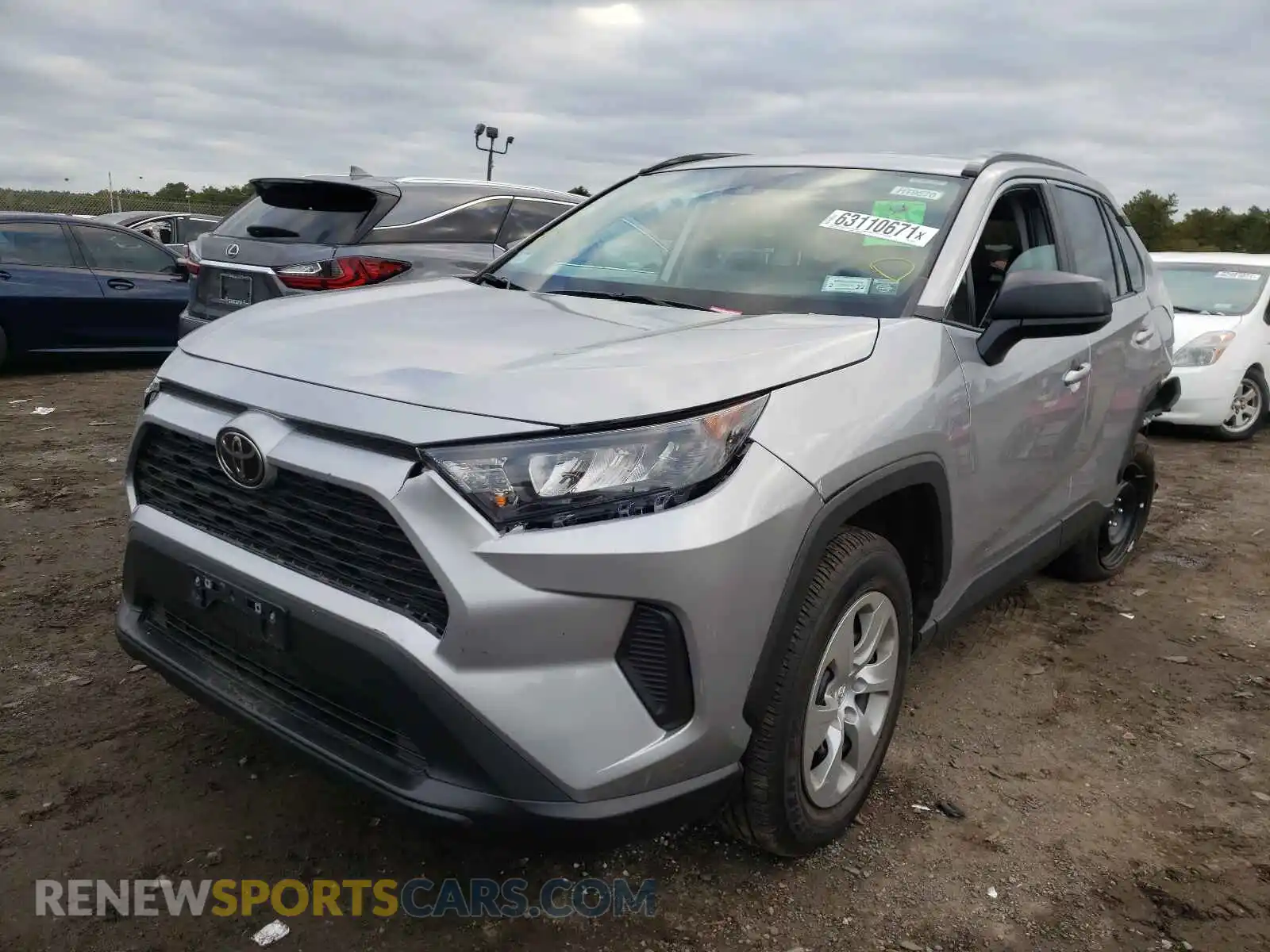 2 fotografías del automóvil dañado 2T3F1RFVXMC208159 TOYOTA RAV4 2021