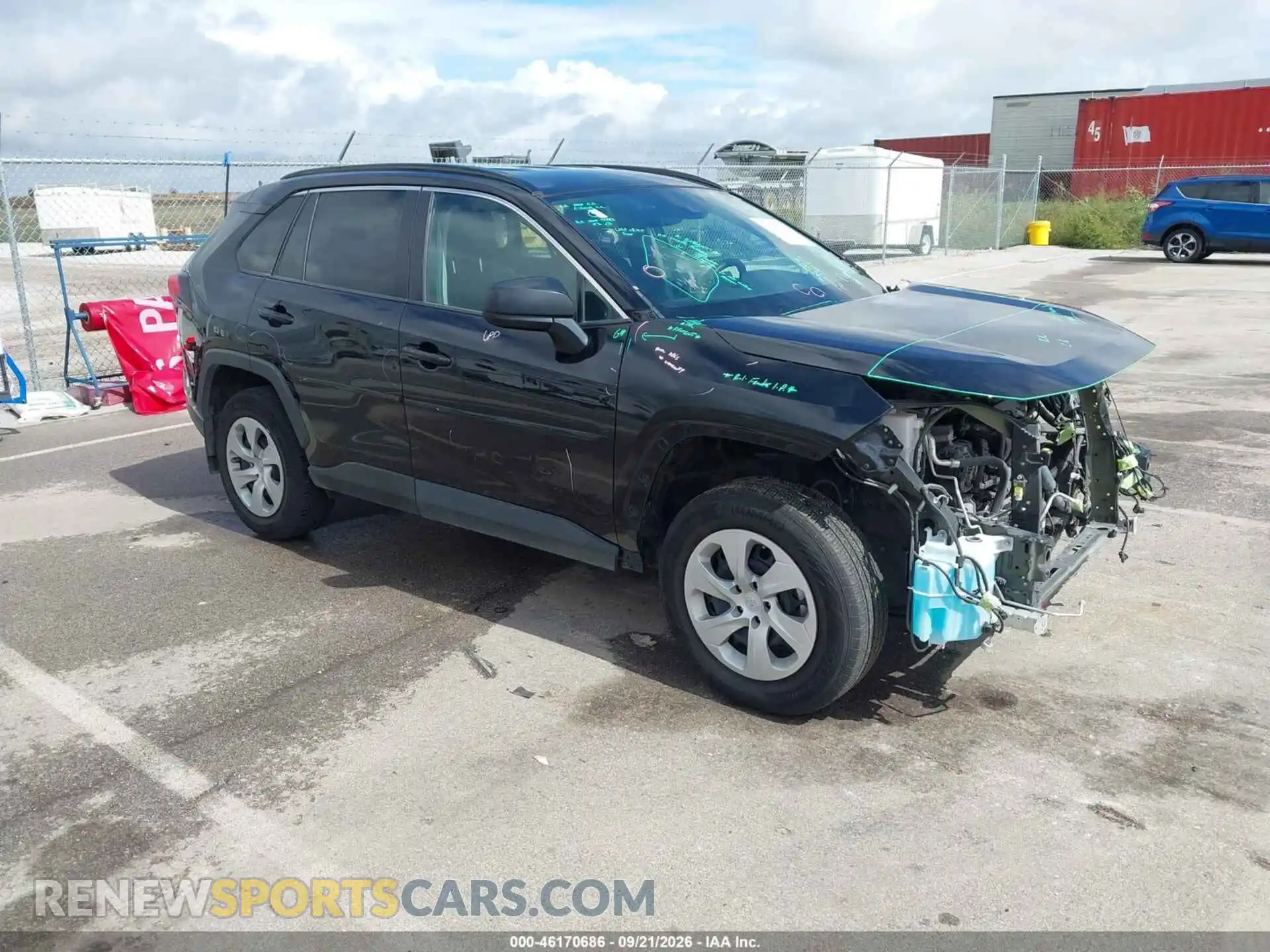 1 Photograph of a damaged car 2T3F1RFVXMC211322 TOYOTA RAV4 2021