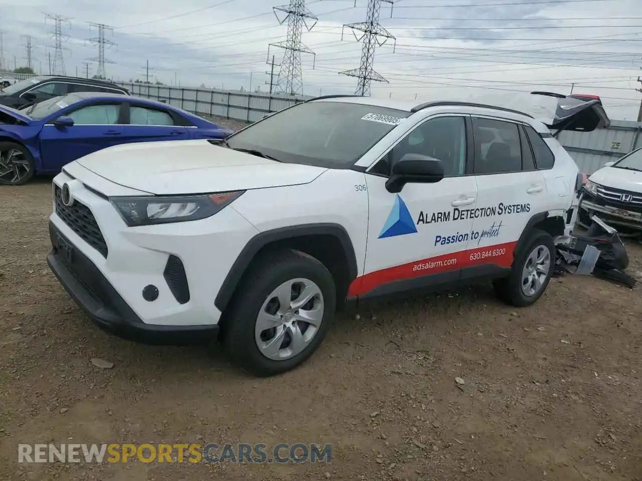 1 Photograph of a damaged car 2T3F1RFVXMC223647 TOYOTA RAV4 2021