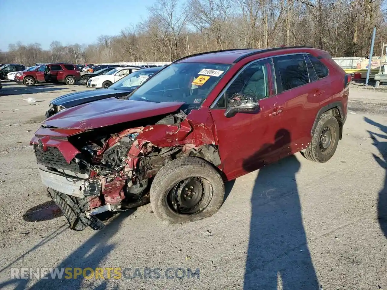 1 Photograph of a damaged car 2T3G1RFV2MW182093 TOYOTA RAV4 2021