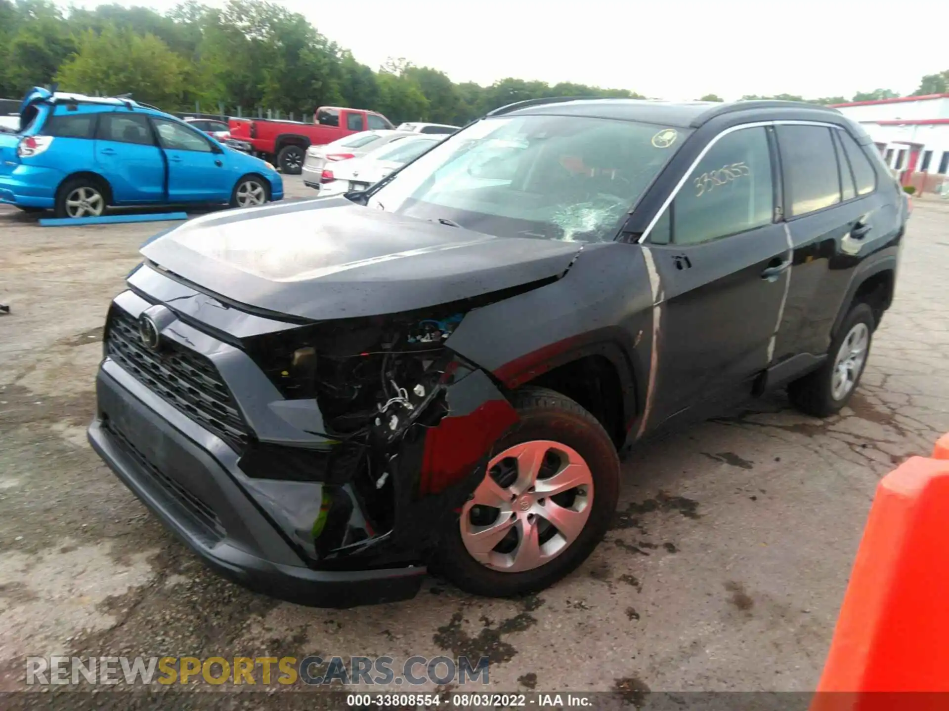 2 Photograph of a damaged car 2T3G1RFV3MW144758 TOYOTA RAV4 2021