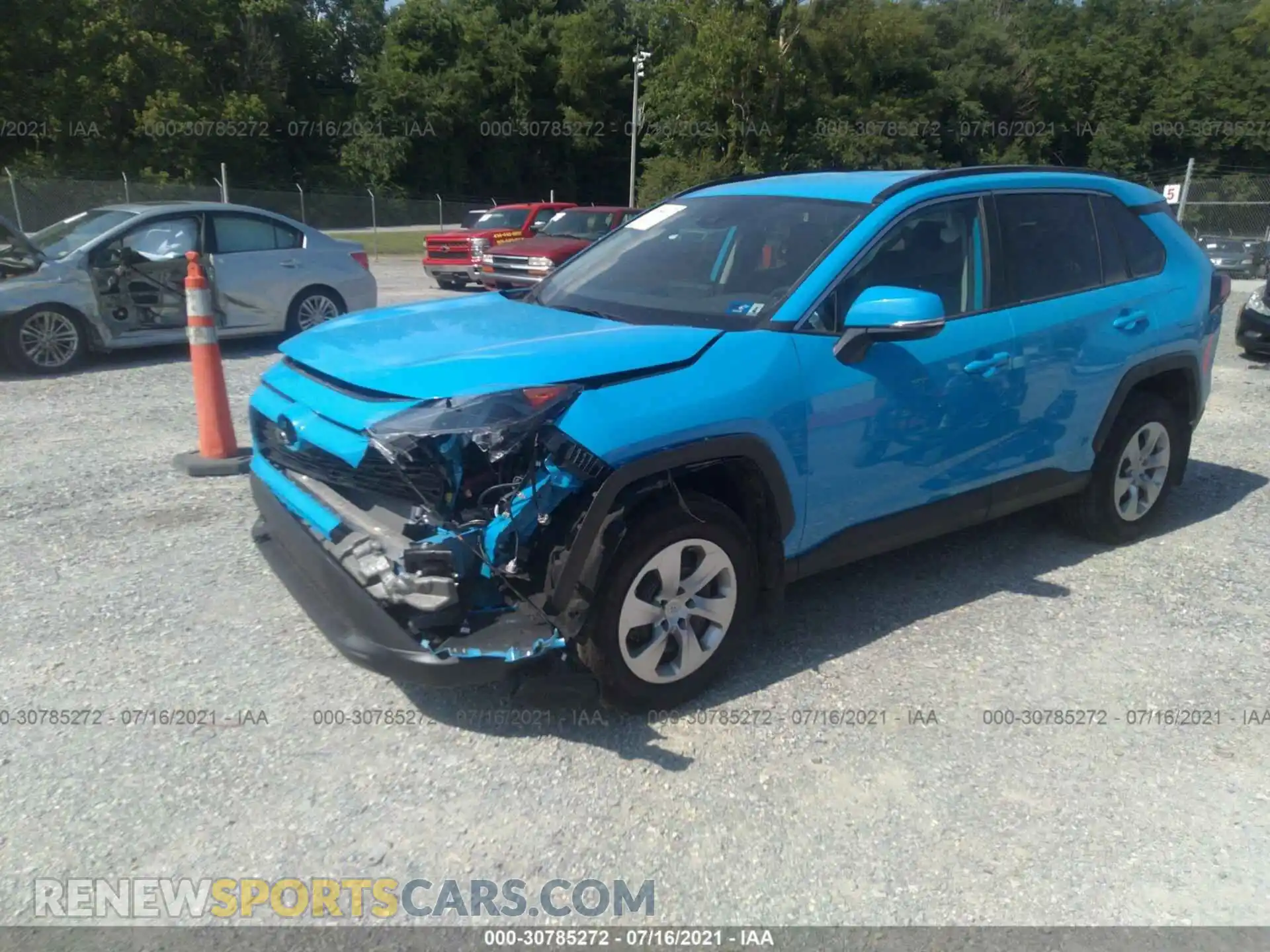 2 Photograph of a damaged car 2T3G1RFV3MW192552 TOYOTA RAV4 2021