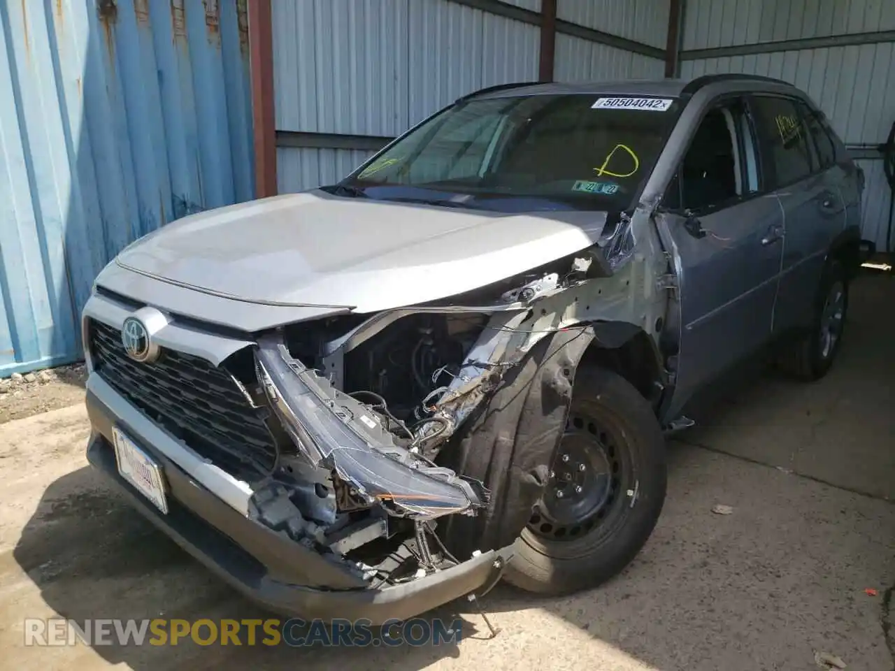 2 Photograph of a damaged car 2T3G1RFV5MC222958 TOYOTA RAV4 2021