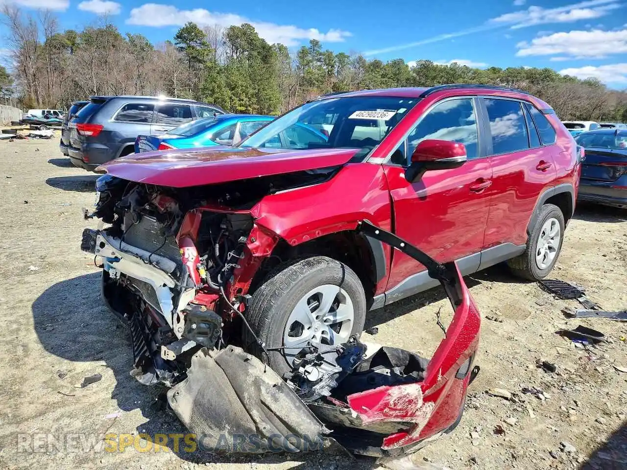 1 Photograph of a damaged car 2T3G1RFV9MW171768 TOYOTA RAV4 2021