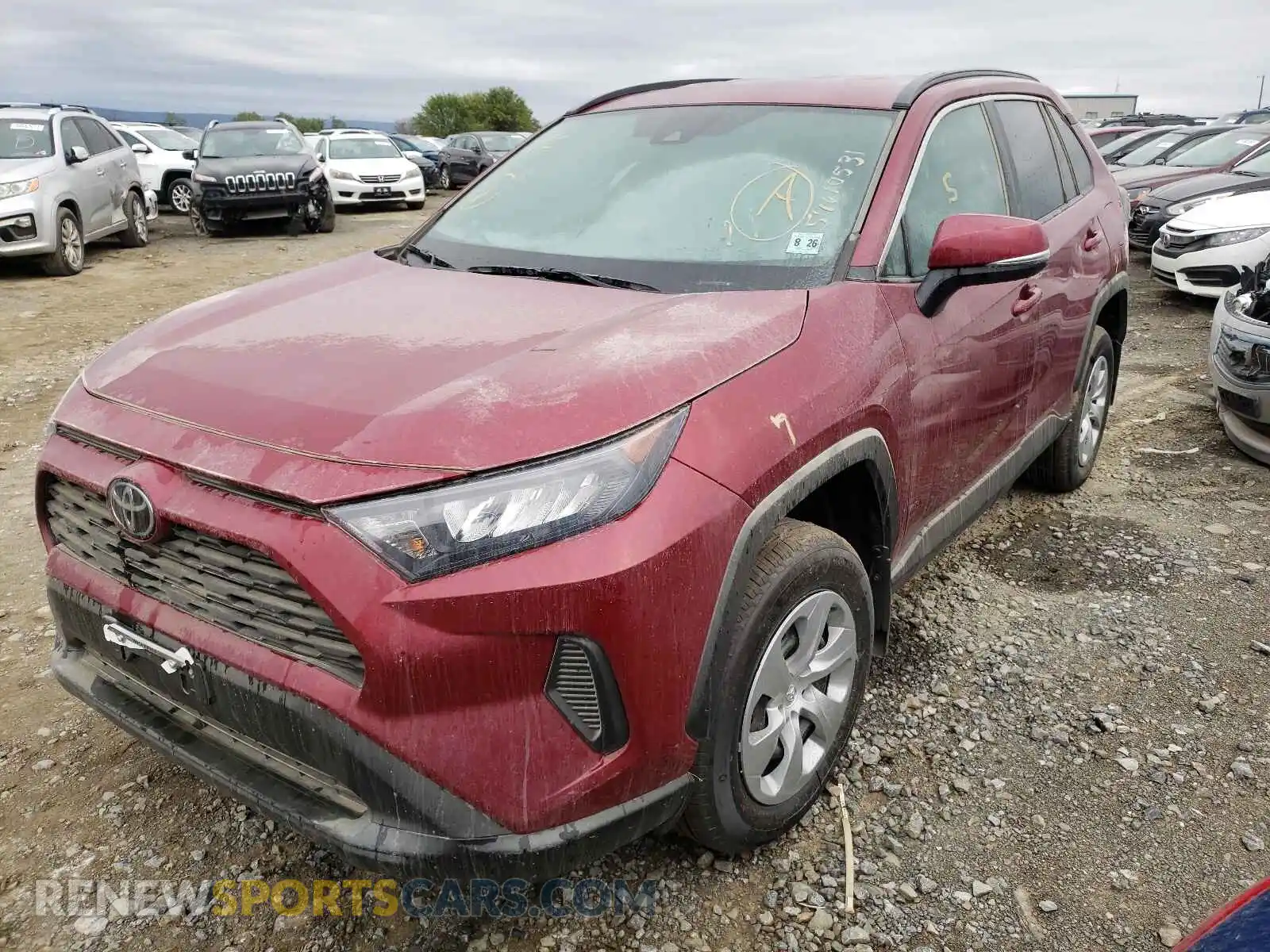 2 Photograph of a damaged car 2T3G1RFVXMW227958 TOYOTA RAV4 2021
